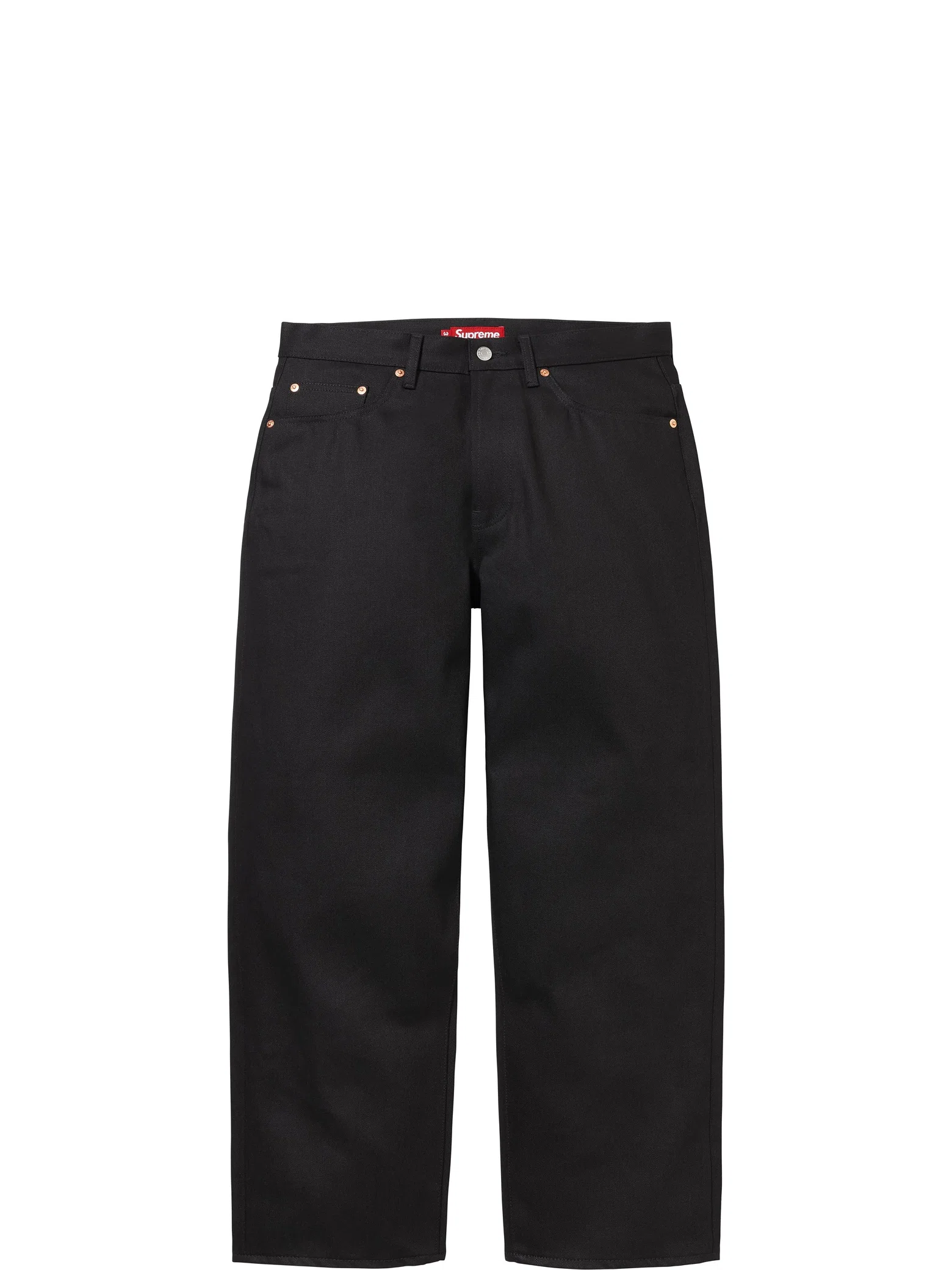 Джинсы Supreme FW25 Baggy Selvedge Jean "Rigid Black" | Farsel