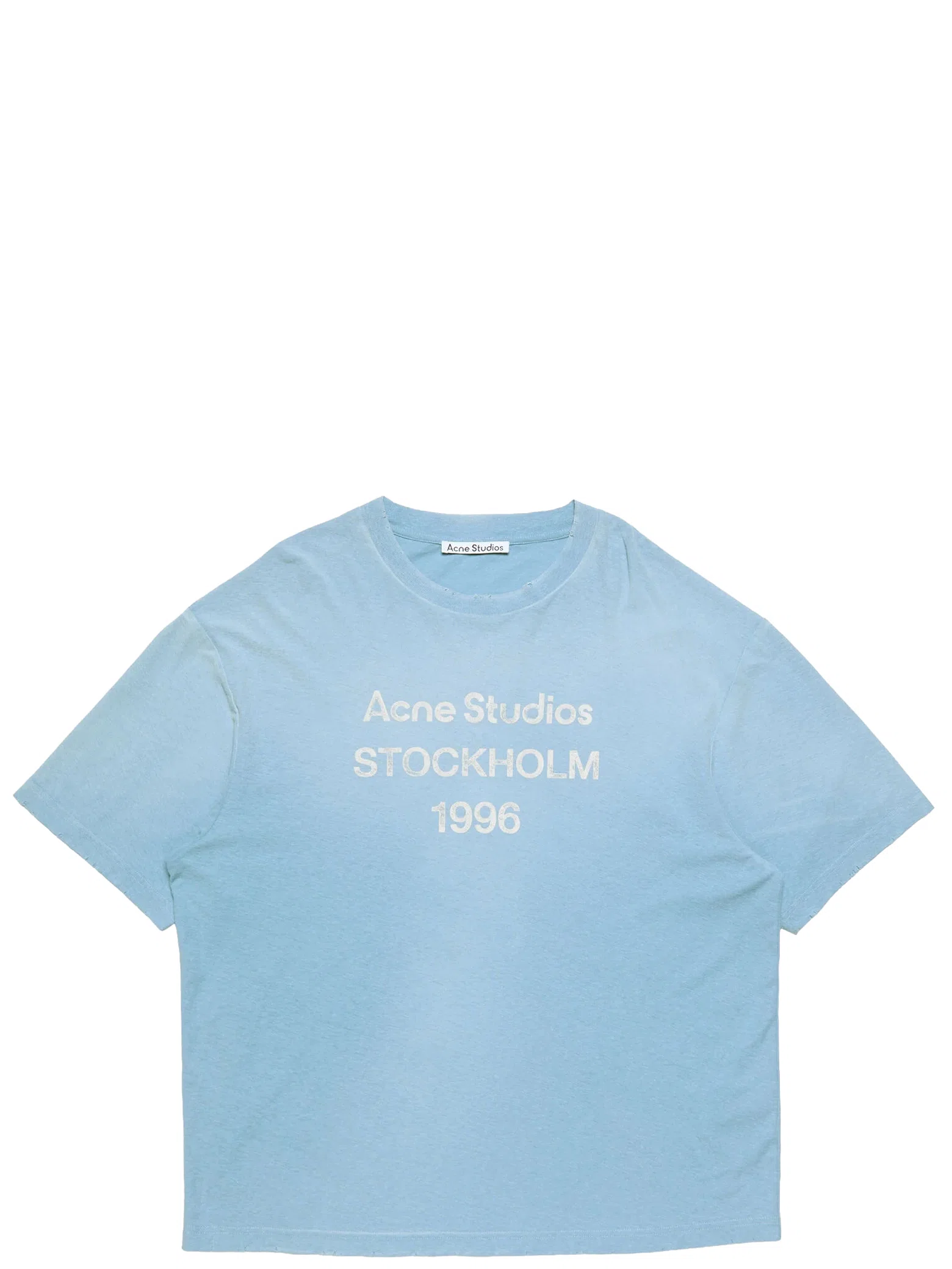 Футболки Acne Studios Sprayed Logo T-shirt "Cornflower Blue" | Farsel