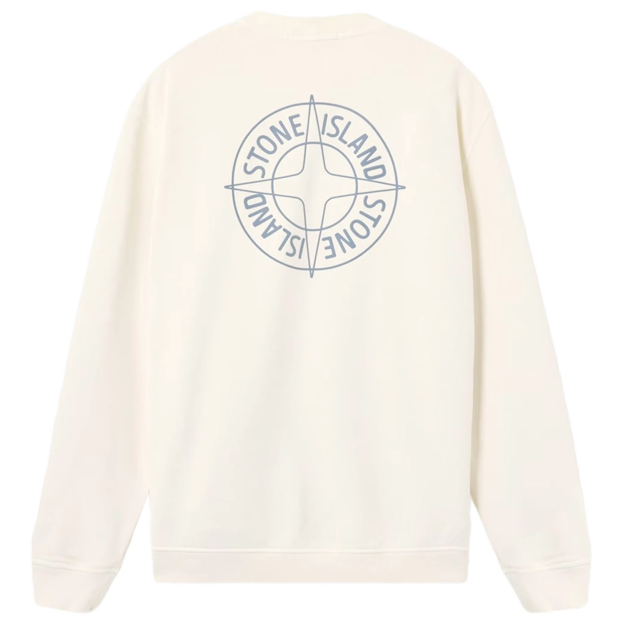 Свитшоты Stone Island Oversized-Fit Crewneck Sweatshirt Outline Compass "Ivory" | Farsel