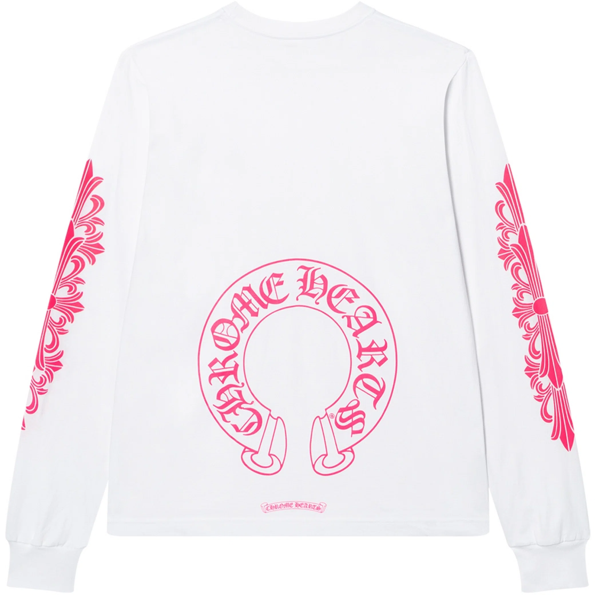 Лонгсливы Chrome Hearts Classic Horseshoe Long Sleeve "White Pink" | Farsel
