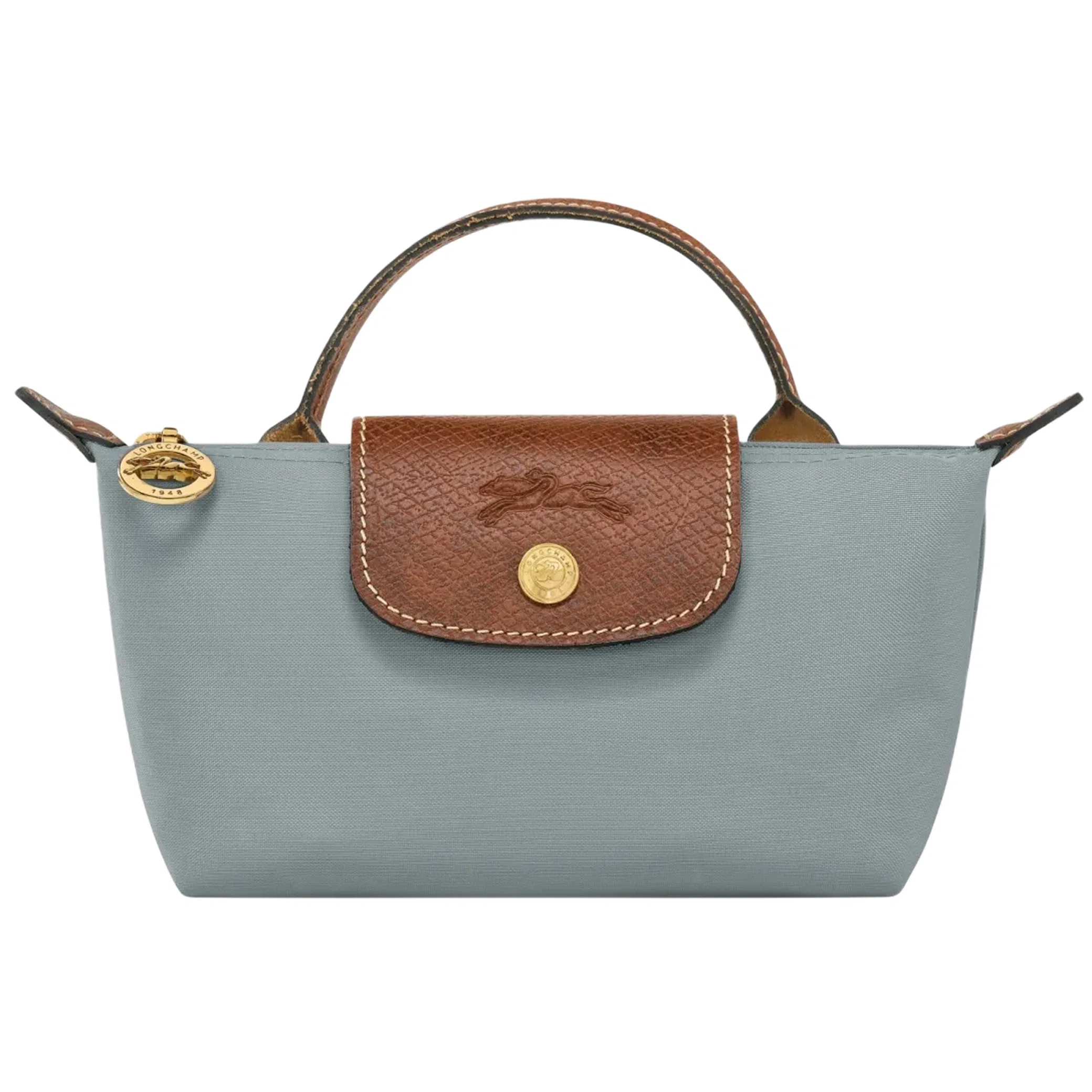 Кроссовки Longchamp Le Pliage Original Pouch With Handle "Steel" | Farsel