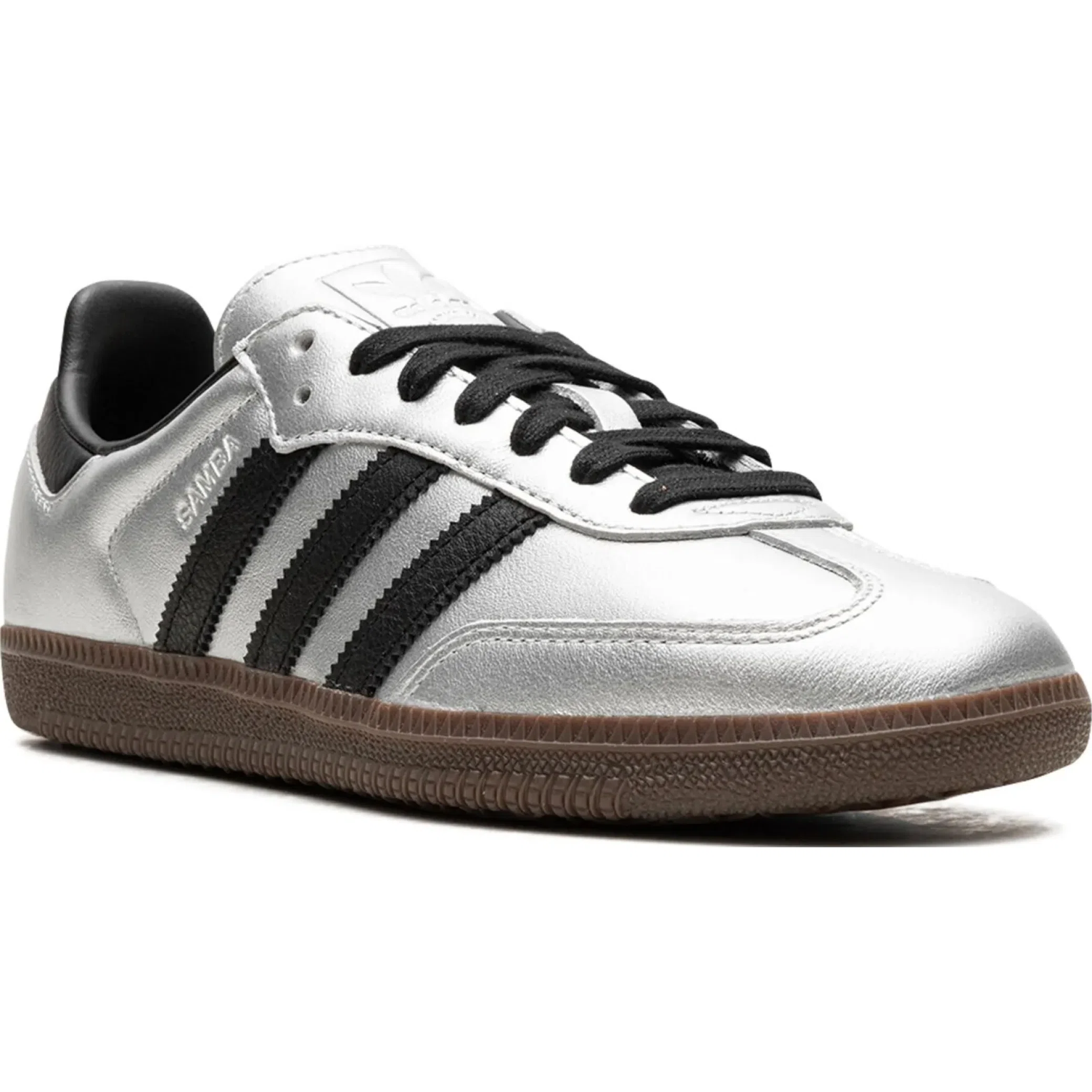 Кроссовки Adidas Samba OG WMNS "Silver Metallic Black Gum" | Farsel