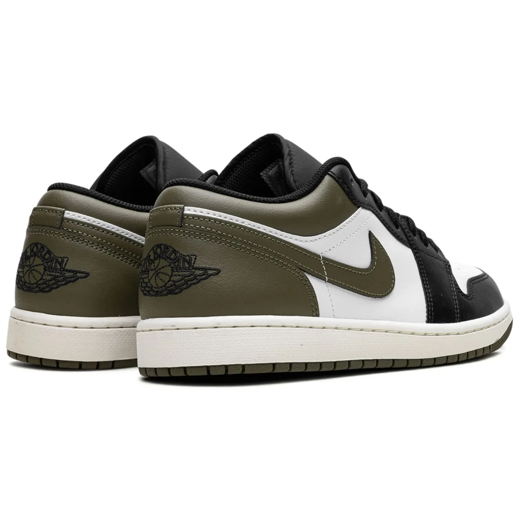 Кроссовки Nike Air Jordan 1 Low "Black Toe - Medium Olive" | Farsel