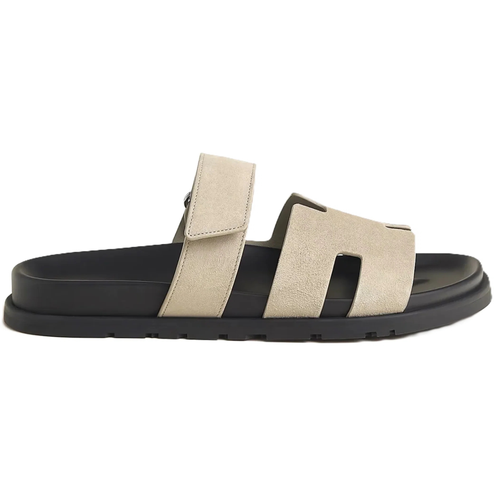  Hermes Chypre Slide Slippers Men "Gray" | Farsel