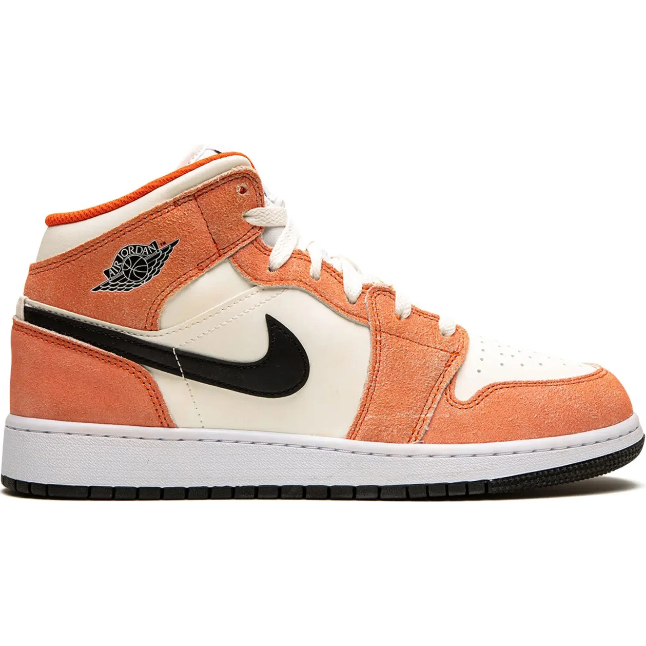  Nike Air Jordan 1 Mid SE GS "Orange Suede" | Farsel