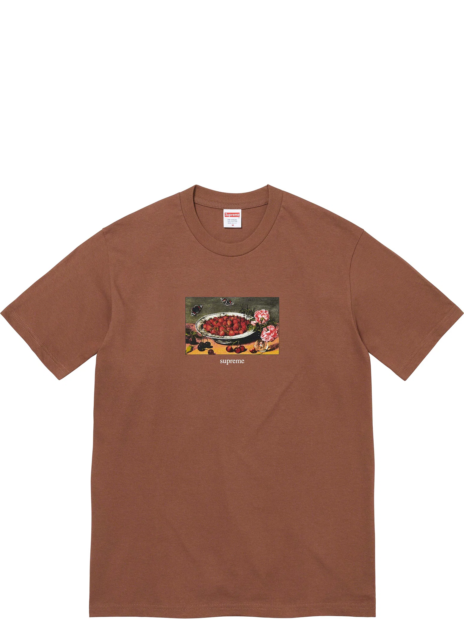 Футболки Supreme SS23 Strawberries Tee "Brown" | Farsel
