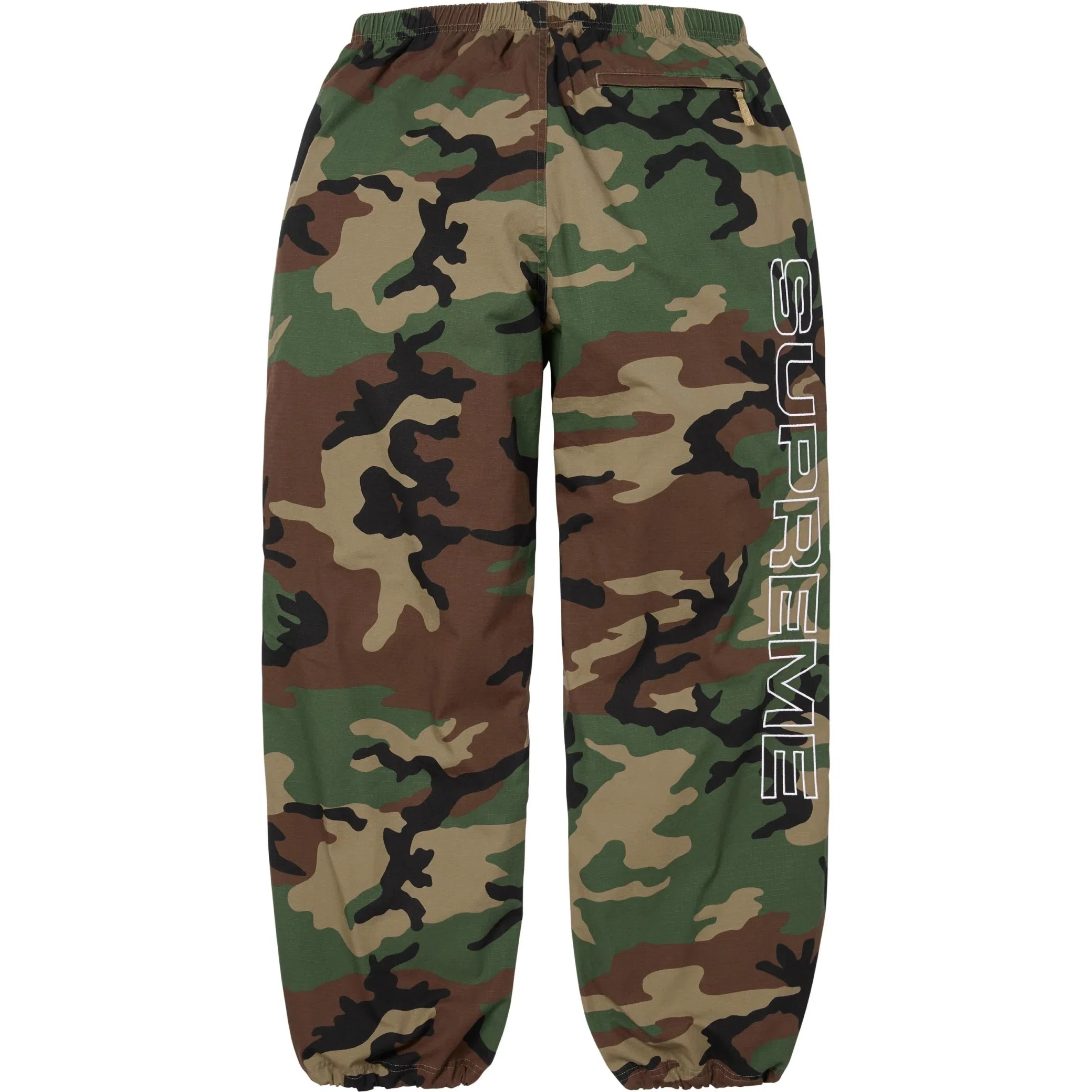  Supreme FW25 Spellout Embroidered Ripstop Track Pant "Woodland Camo" | Farsel