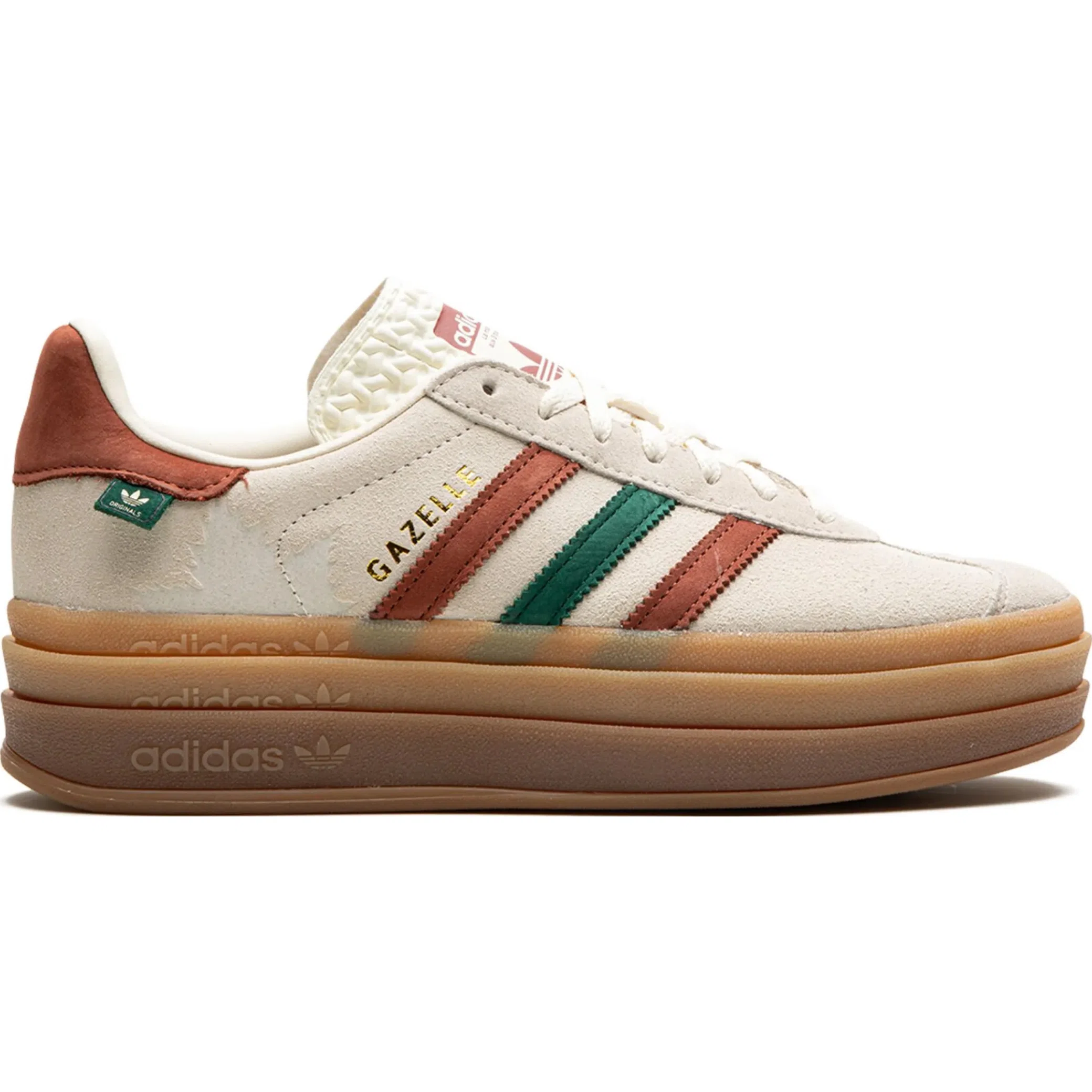  Adidas Gazelle Bold WMNS "Cream White / Wild Sepia" | Farsel