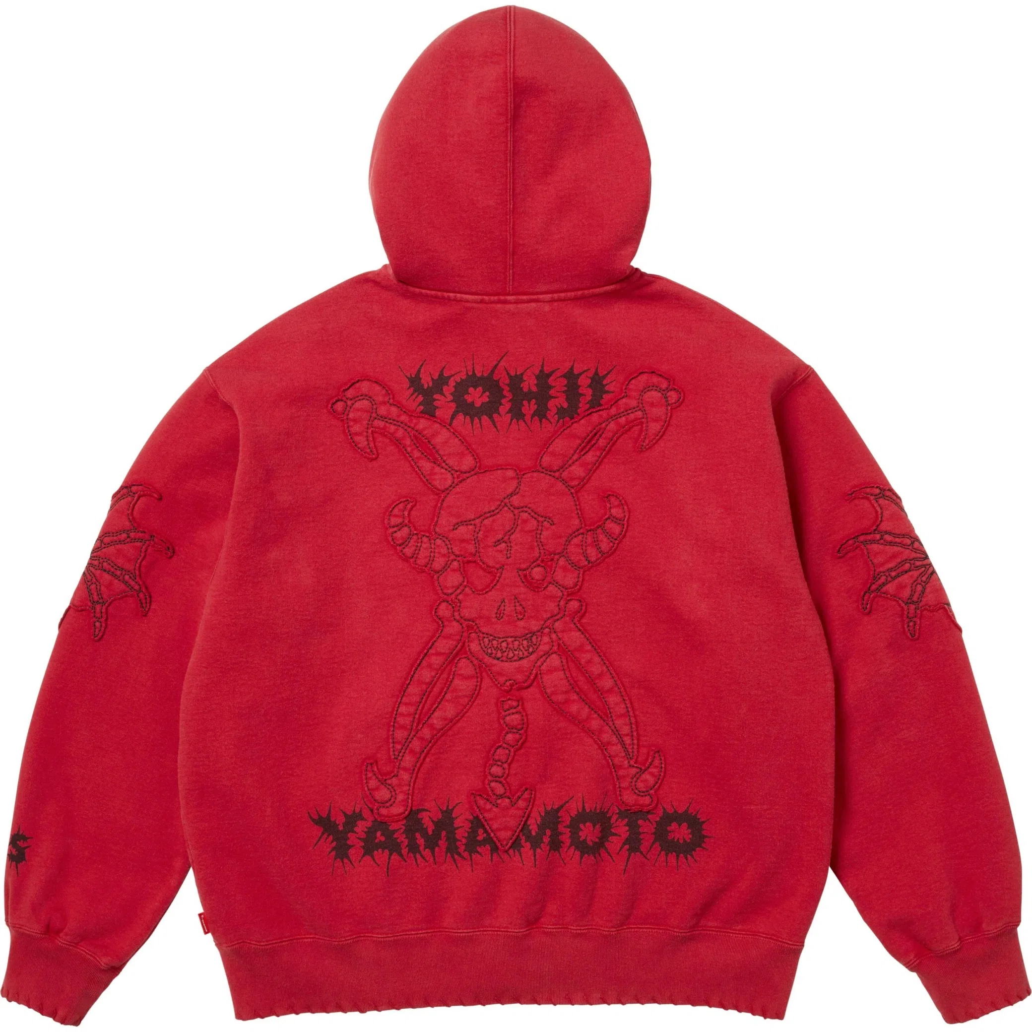  Supreme FW25 Y’s by Yohji Yamamoto Zip Up Hooded Sweatshirt "Washed Red" | Farsel