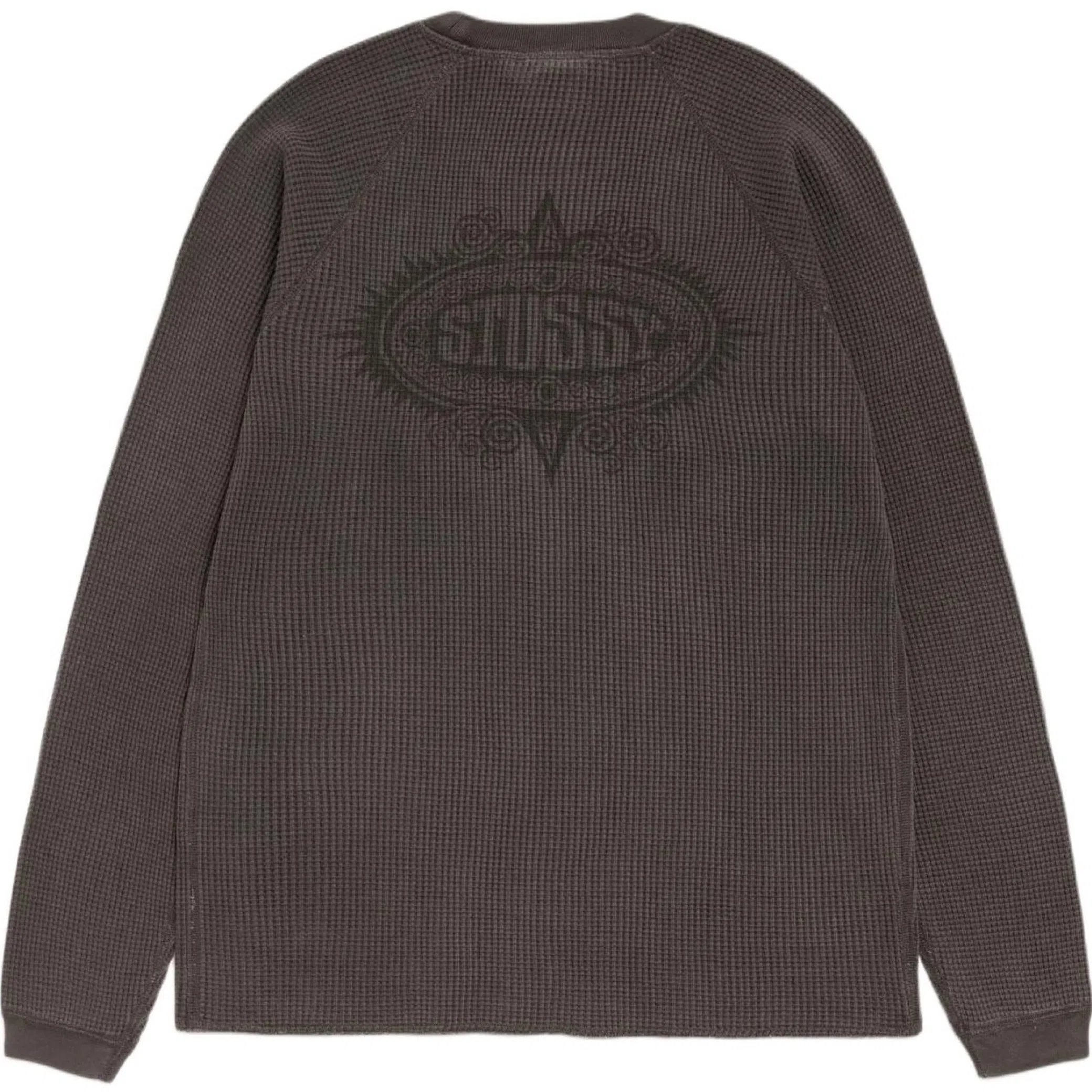 Лонгсливы Stussy Mantra Raglan Thermal "Washed Black" | Farsel