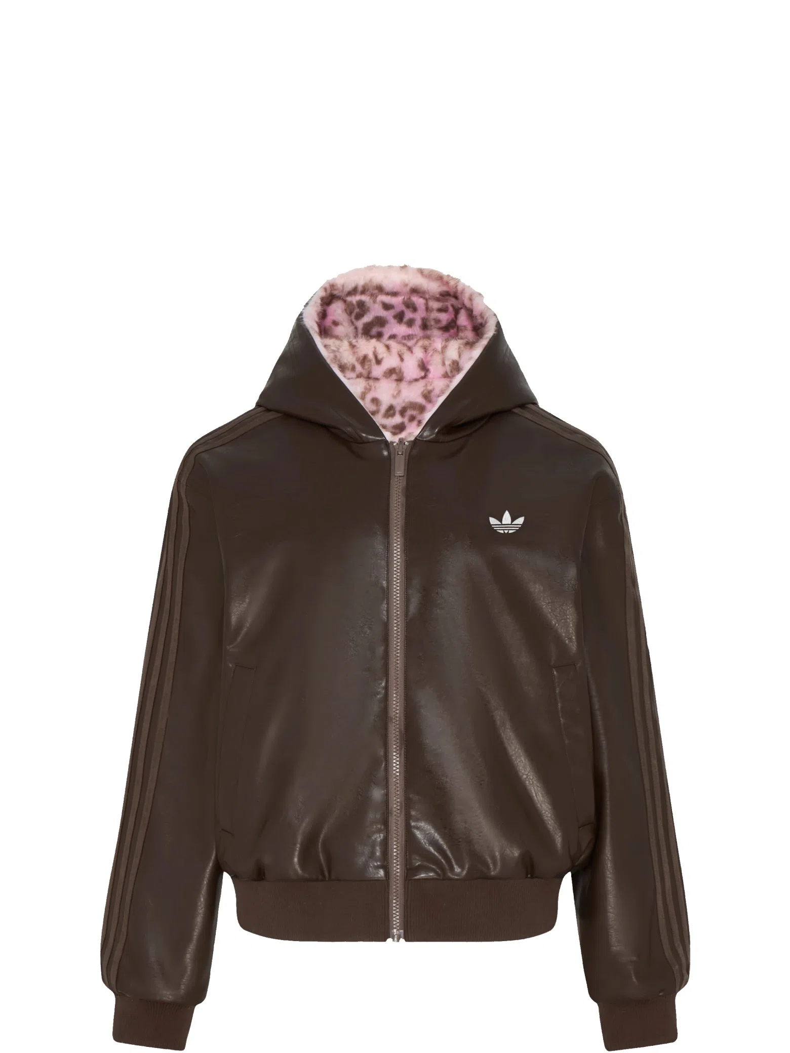 Куртки Adidas Wild Pleather Jacket "Brown / Pink" | Farsel