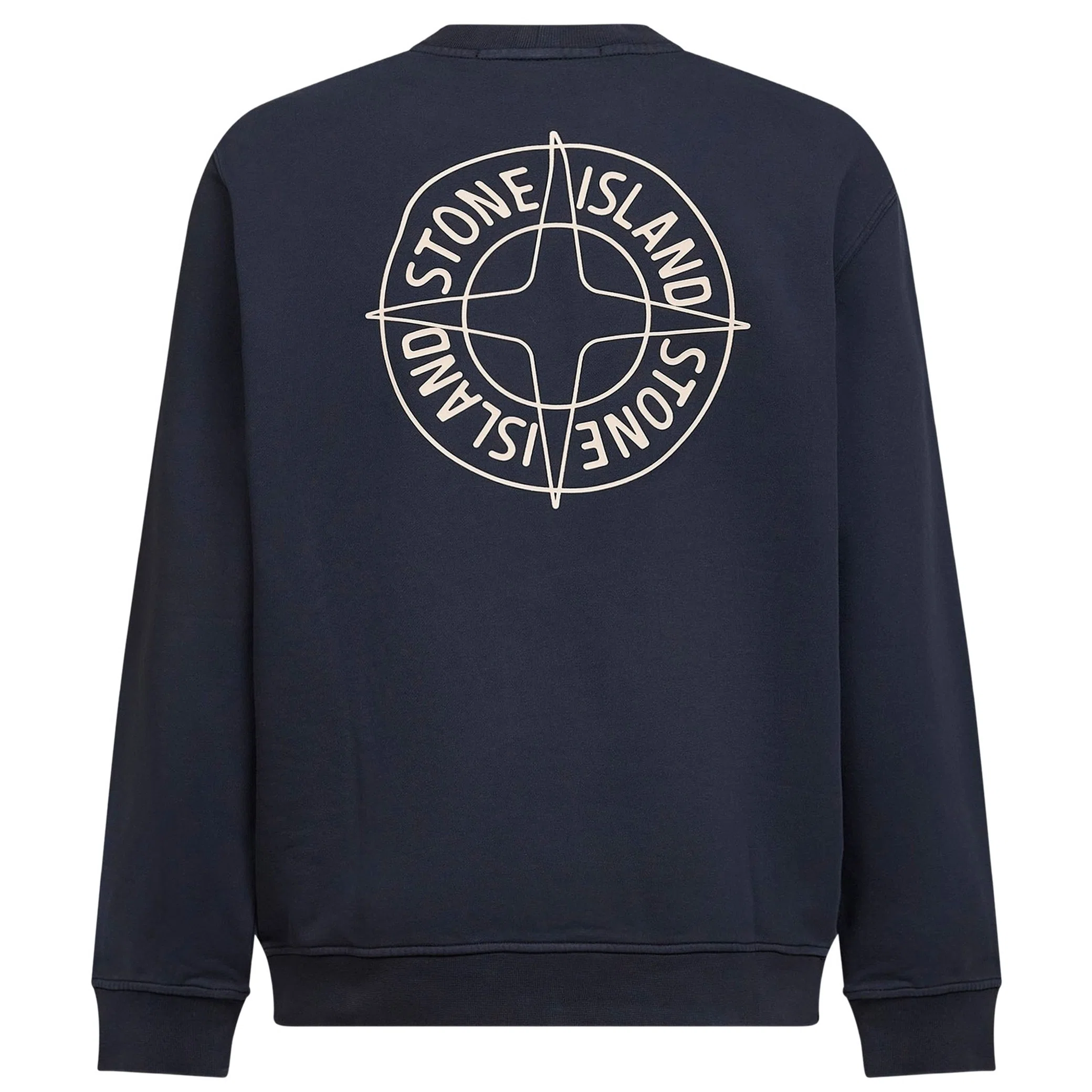 Свитшоты Stone Island Oversized-Fit Crewneck Sweatshirt Outline Compass "Blue" | Farsel