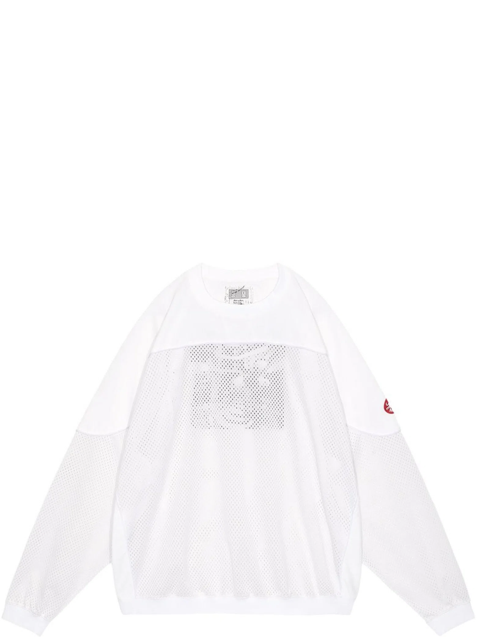 Свитеры Cav Empt Mesh Track Crewneck "White" | Farsel