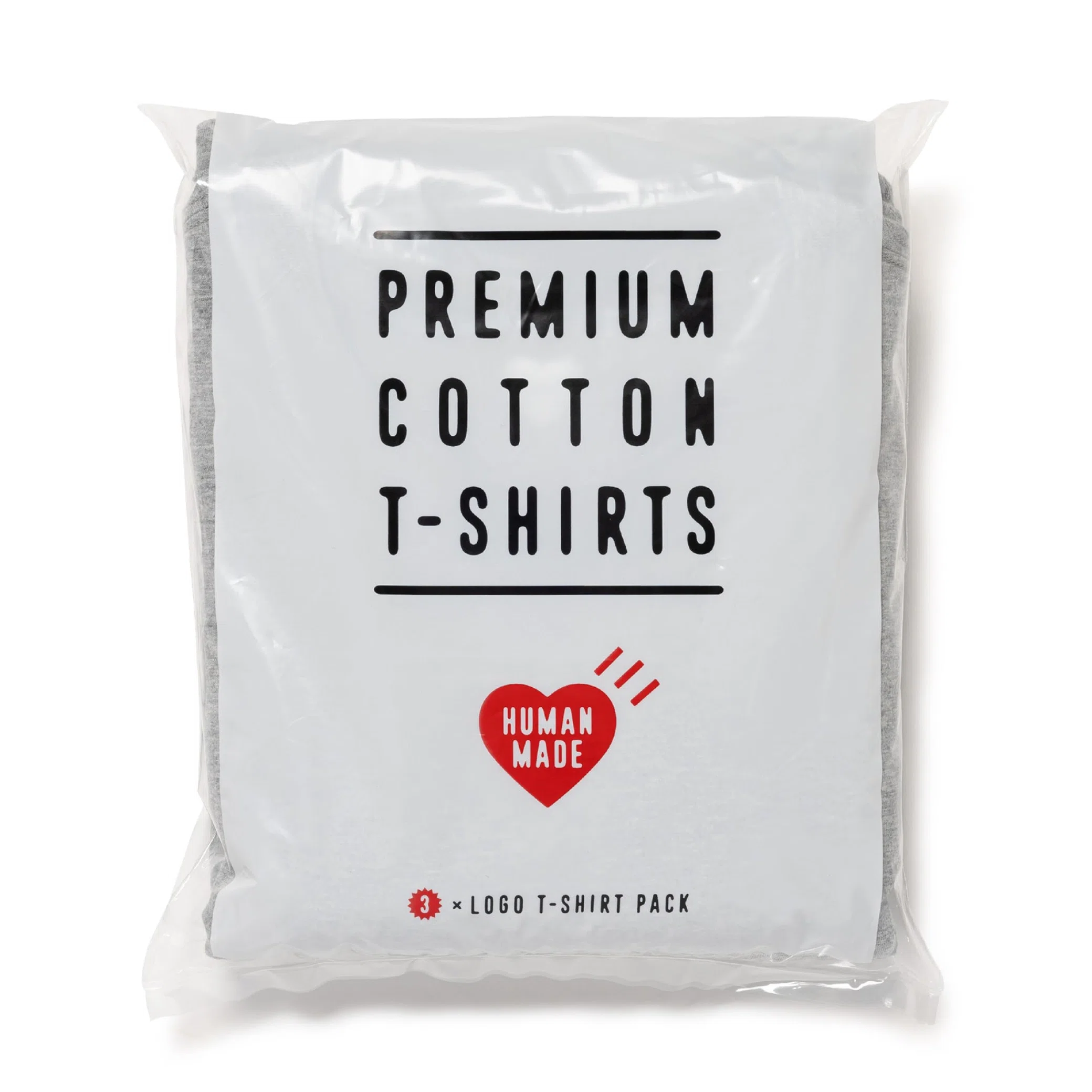 Футболки Human Made 3-Pack T-Shirt "Grey" | Farsel