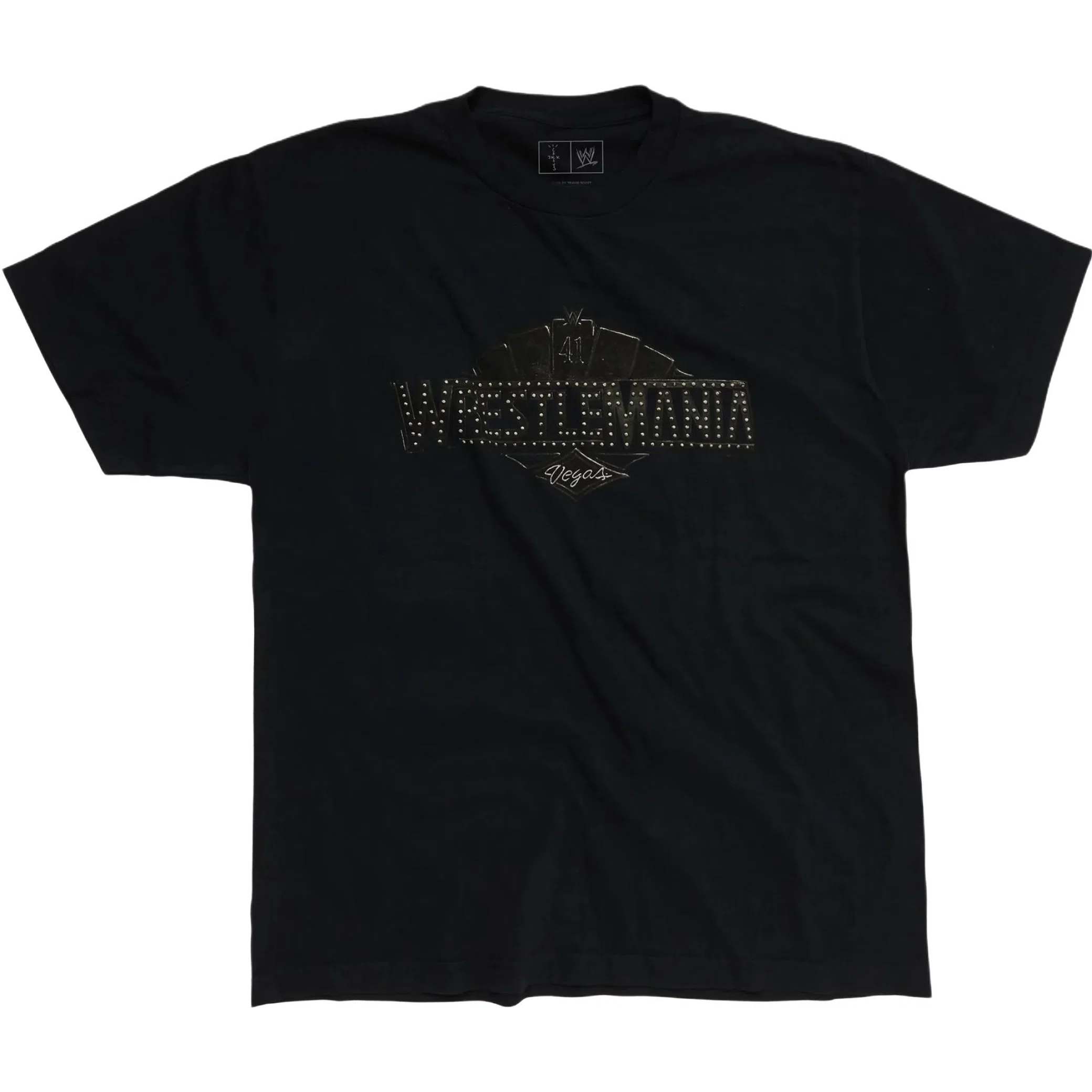 Футболки Travis Scott SS25 WWE WrestleMania 41 T-Shirt "Black" | Farsel