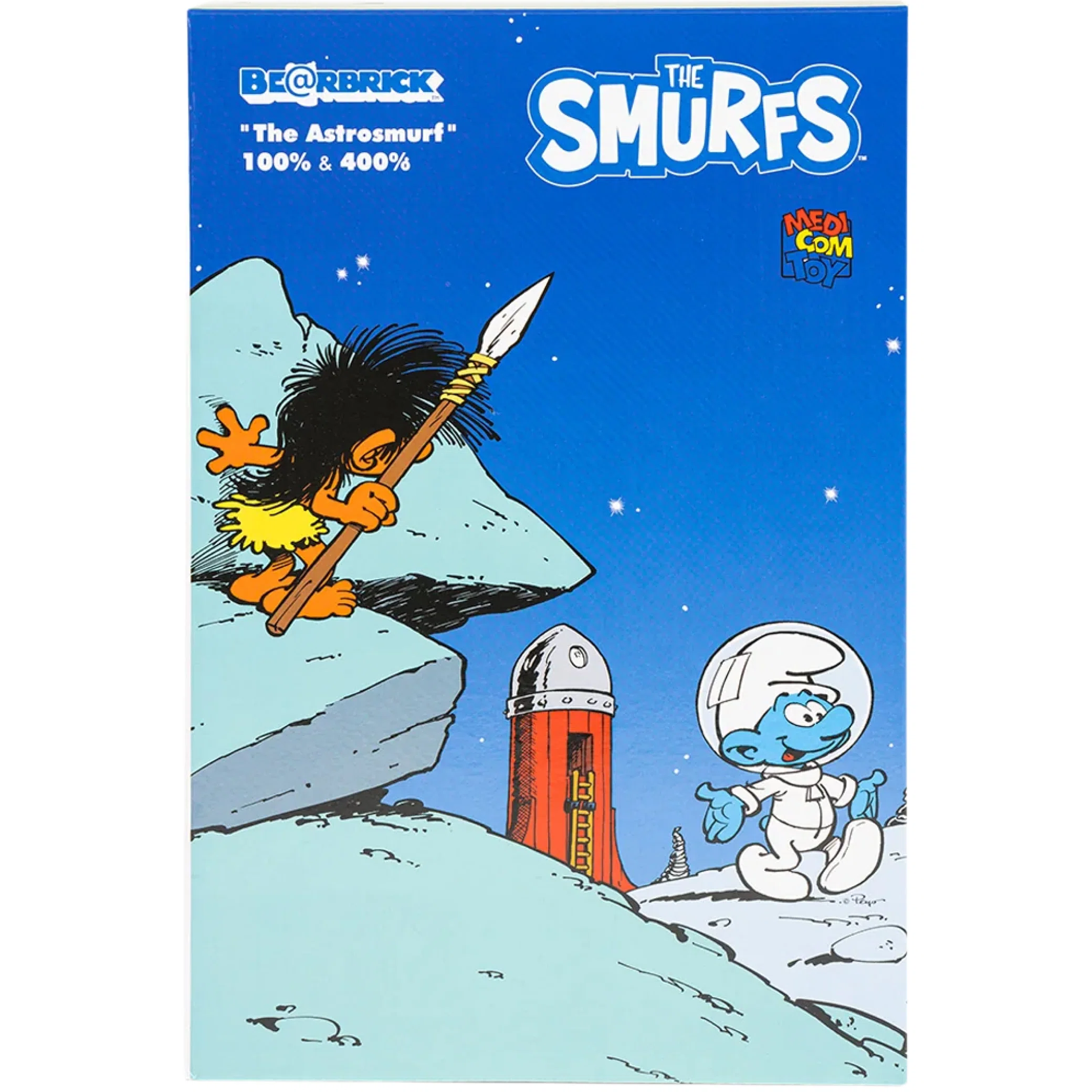  Medicom Toy Bearbrick x The Smurfs (The Astrosmurf) "100% & 400% Set" | Farsel