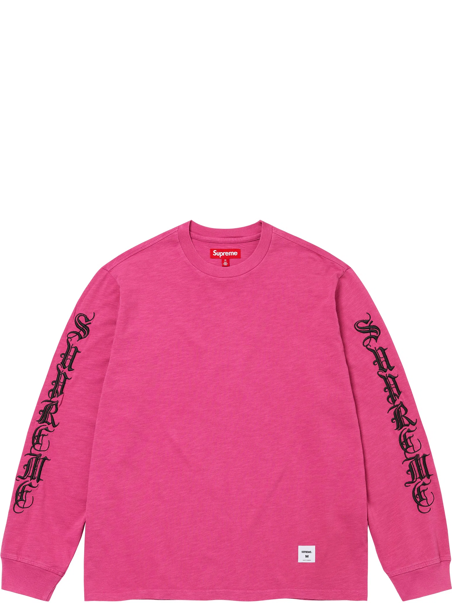 Лонгсливы Supreme FW24 Old English L/S Top "Magenta" | Farsel