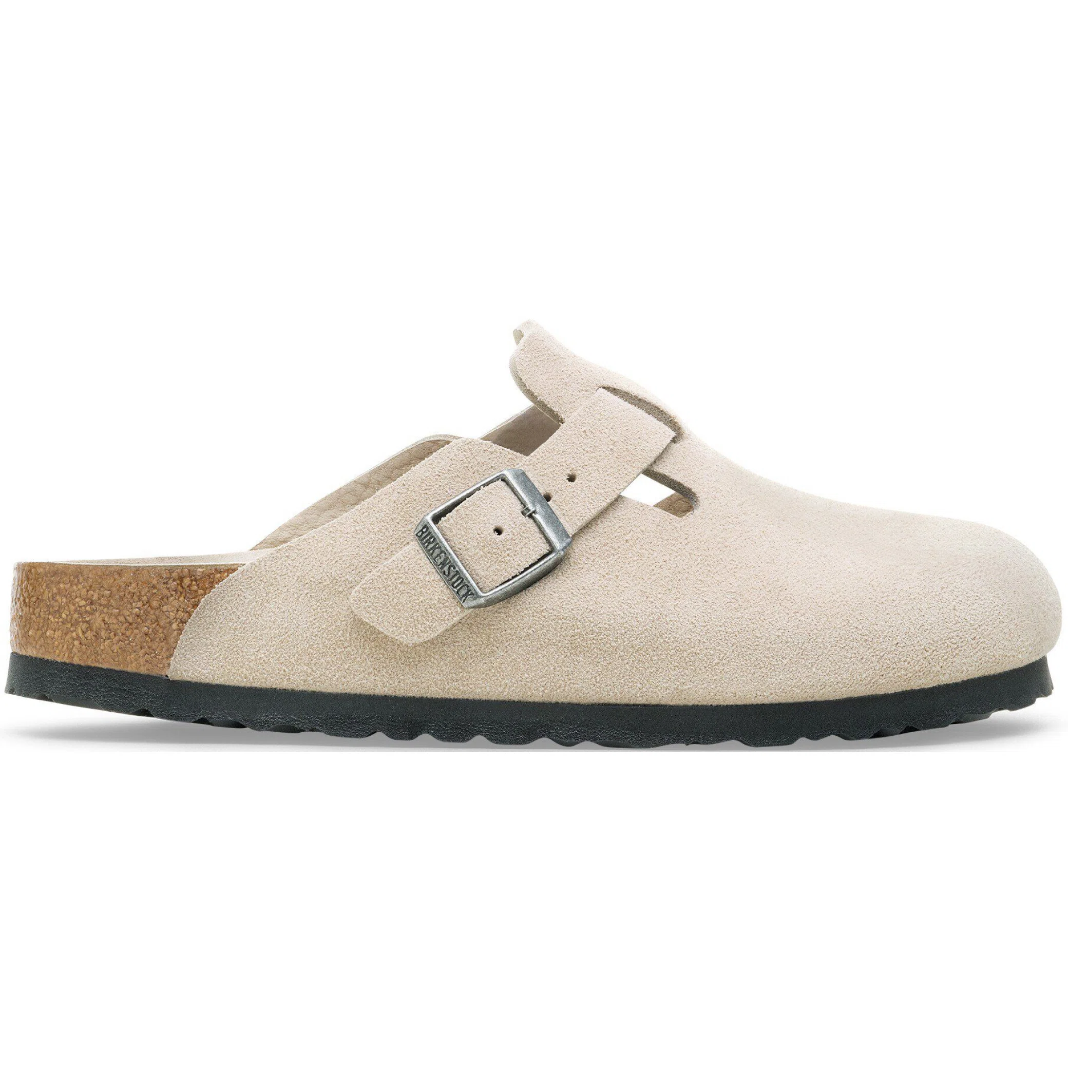 Сабо Birkenstock Boston Soft Footbed Suede Leather "Oyster Tonal" | Farsel