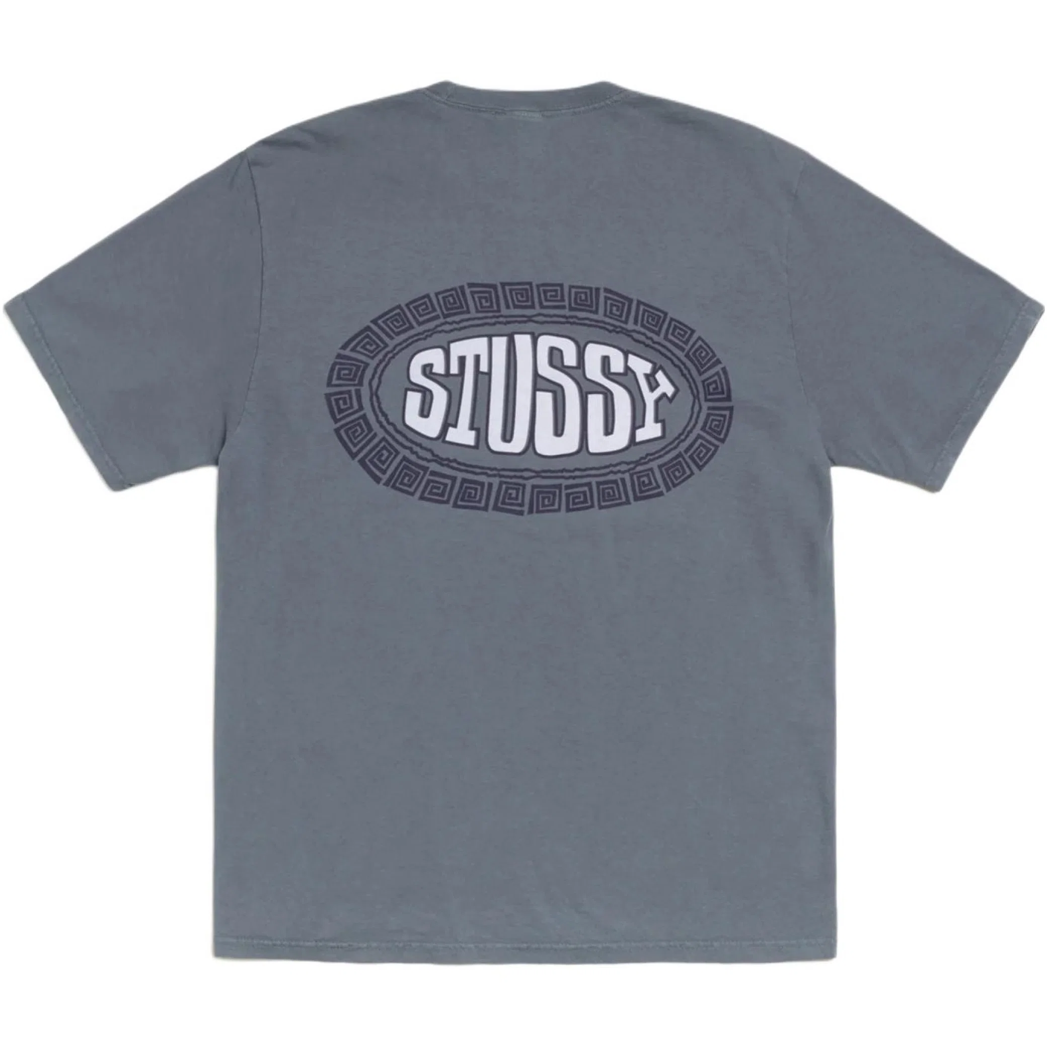 Футболки Stussy Tile Oval Tee Pigment Dyed 'Navy' | Farsel