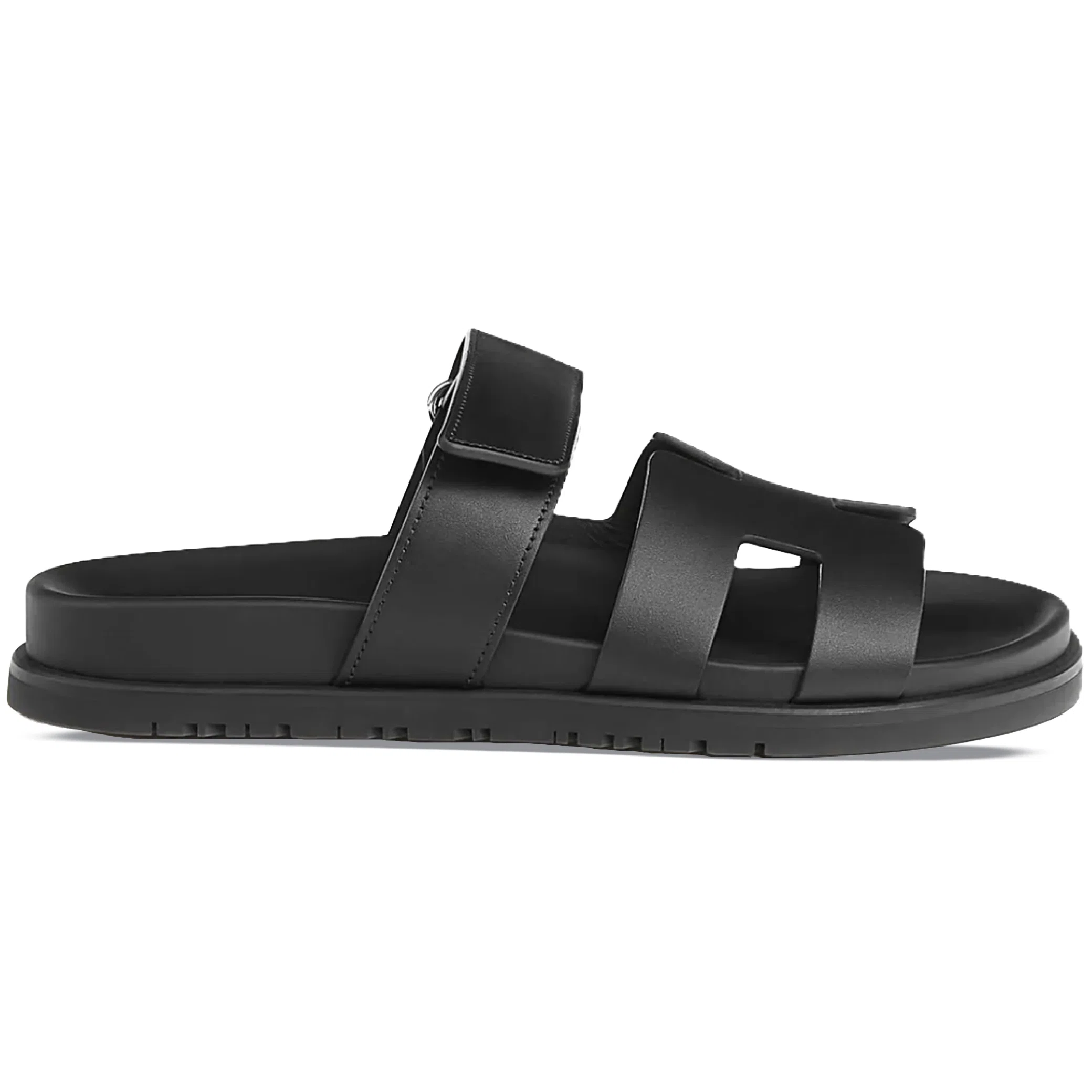 Сланцы Hermes Chypre Sandal Calfskin Leather WMNS "Noir" | Farsel