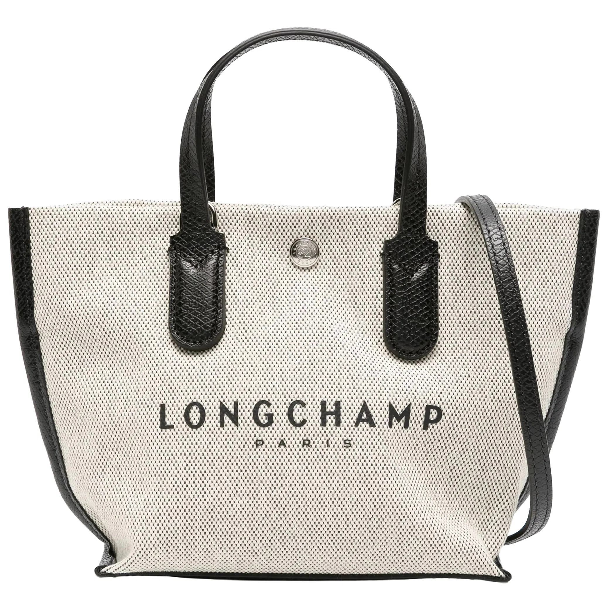 Сумки Longchamp Mini Canvas Essential Top-Handle Bag "Ecru" | Farsel