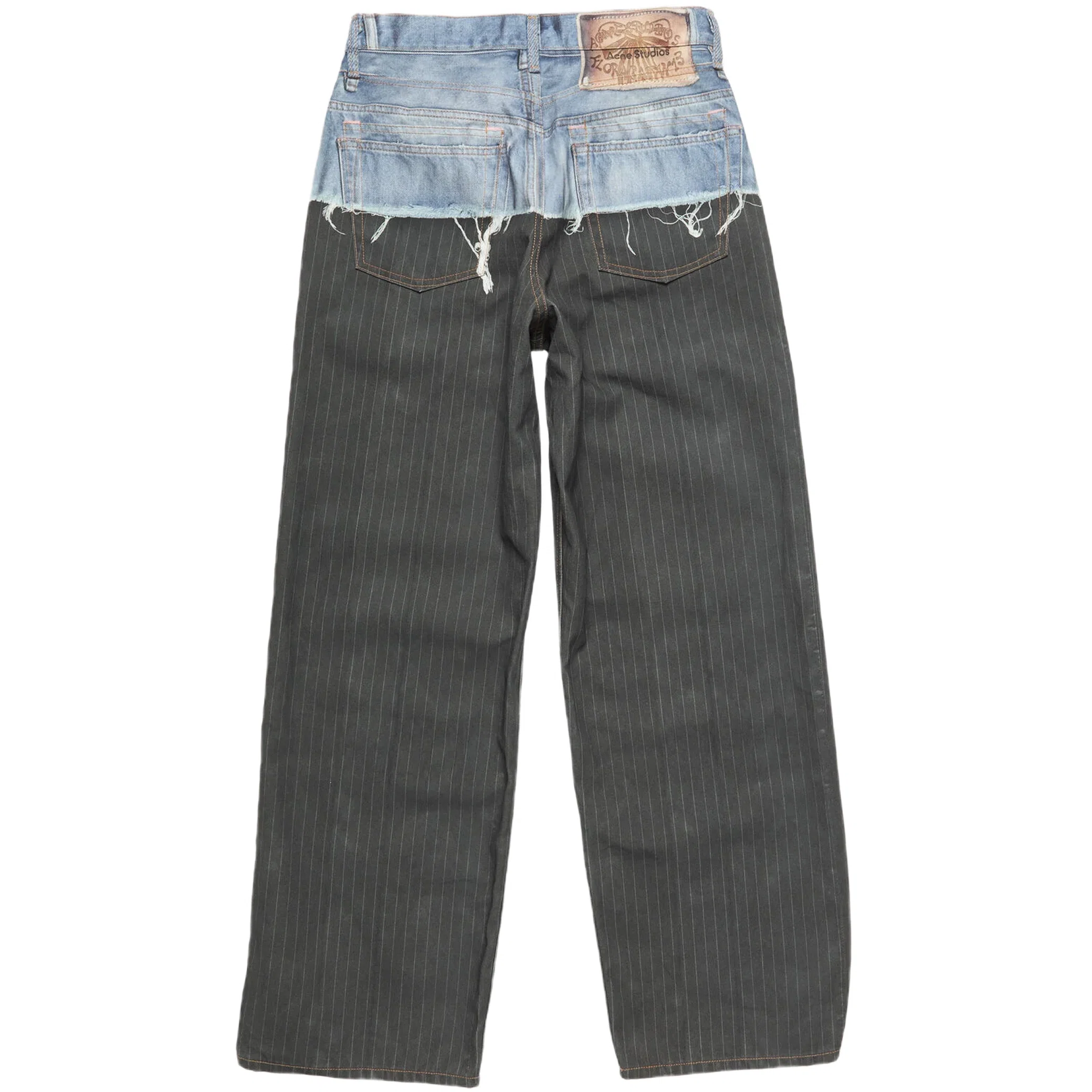 Джинсы Acne Studios Trompe-l’œil Jeans 1981 "Blue / Black" | Farsel