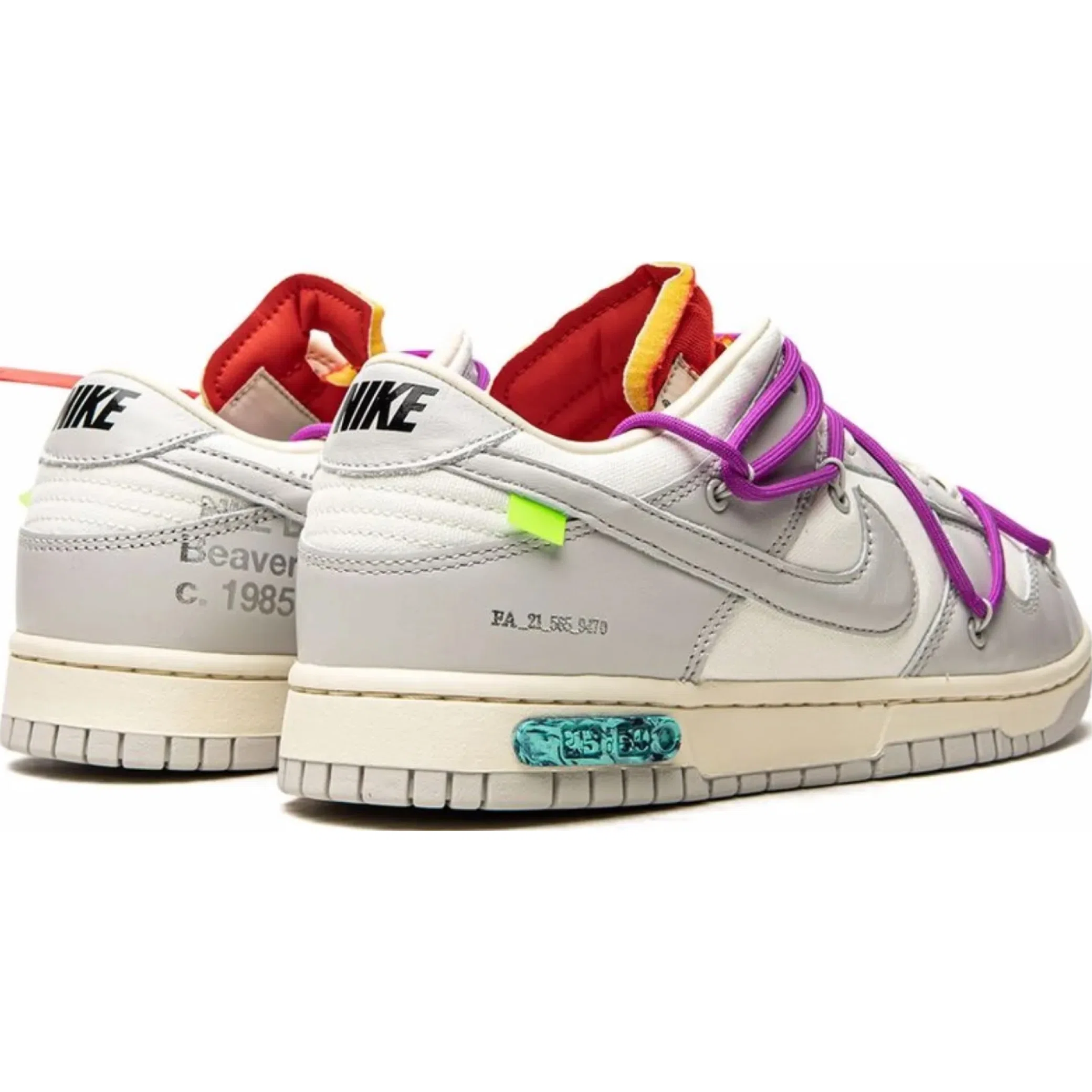 Кроссовки Nike Dunk Low "Off-White - Lot 45" | Farsel