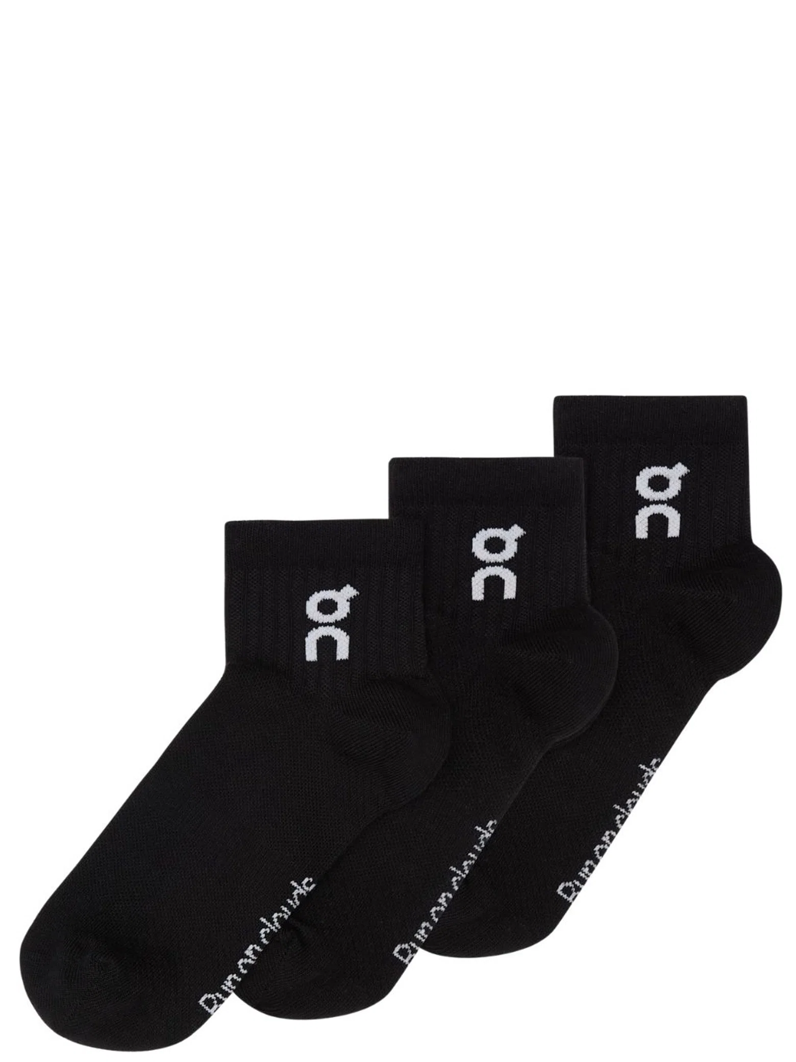 Носки ON Logo Sock Mid 3P "Black" | Farsel