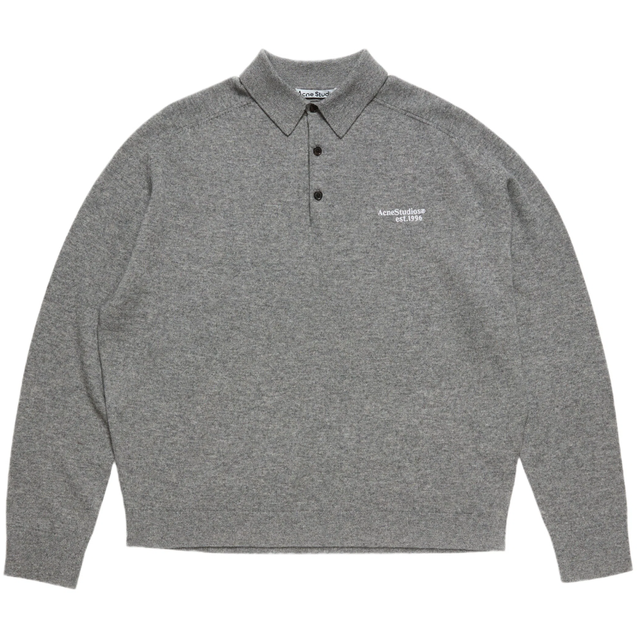 Свитеры Acne Studios Wool Knit Polo "Dark Grey" | Farsel