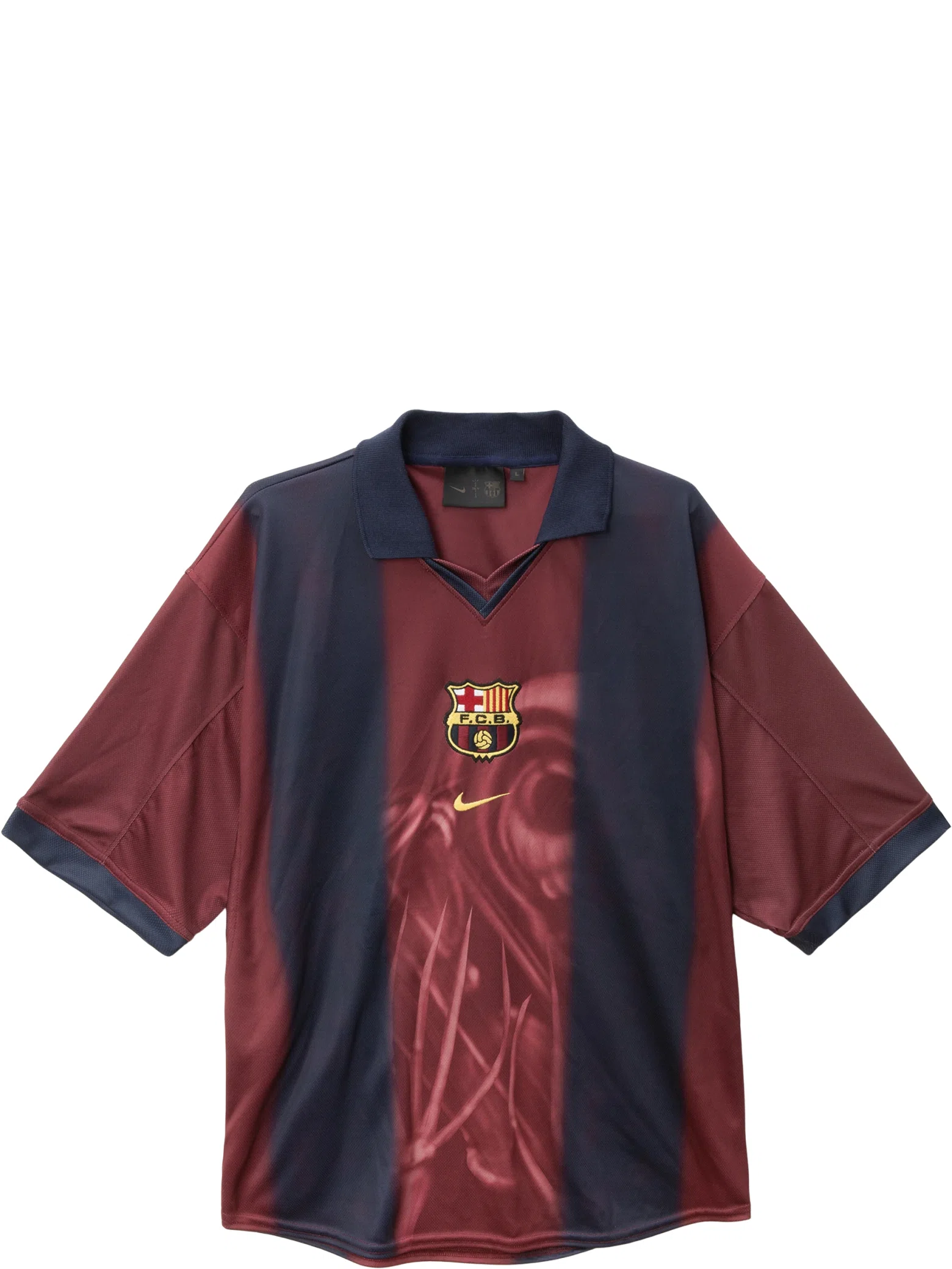 Футболки Travis Scott CJ X NIKE X FC BARCELONA RETRO 2000/01 HOME SKELETON JERSEY | Farsel