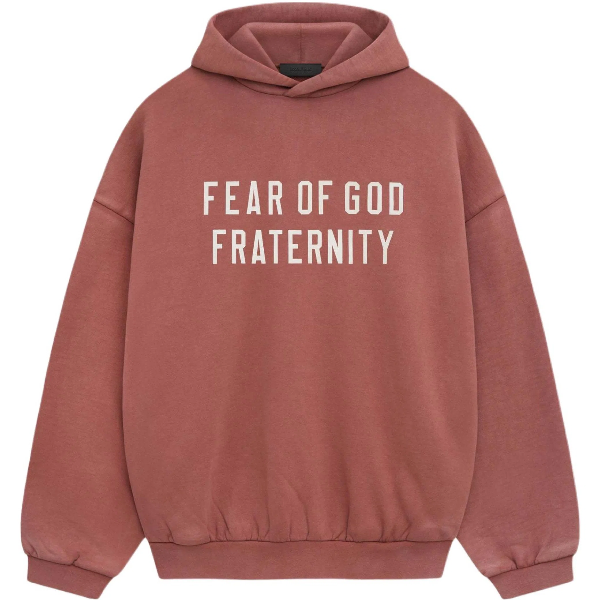  Fear of God FW24 Essentials Heavy Fleece Hoodie "Crimson" | Farsel
