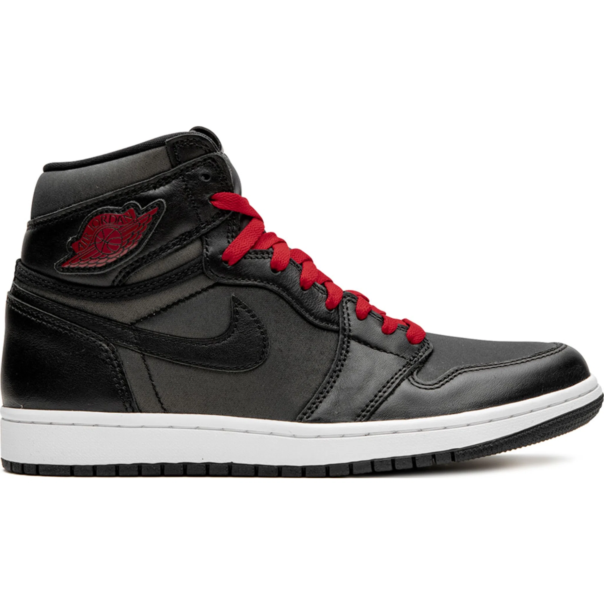 Кроссовки Nike Air Jordan 1 High Retro "Black Satin / Gym Red" | Farsel