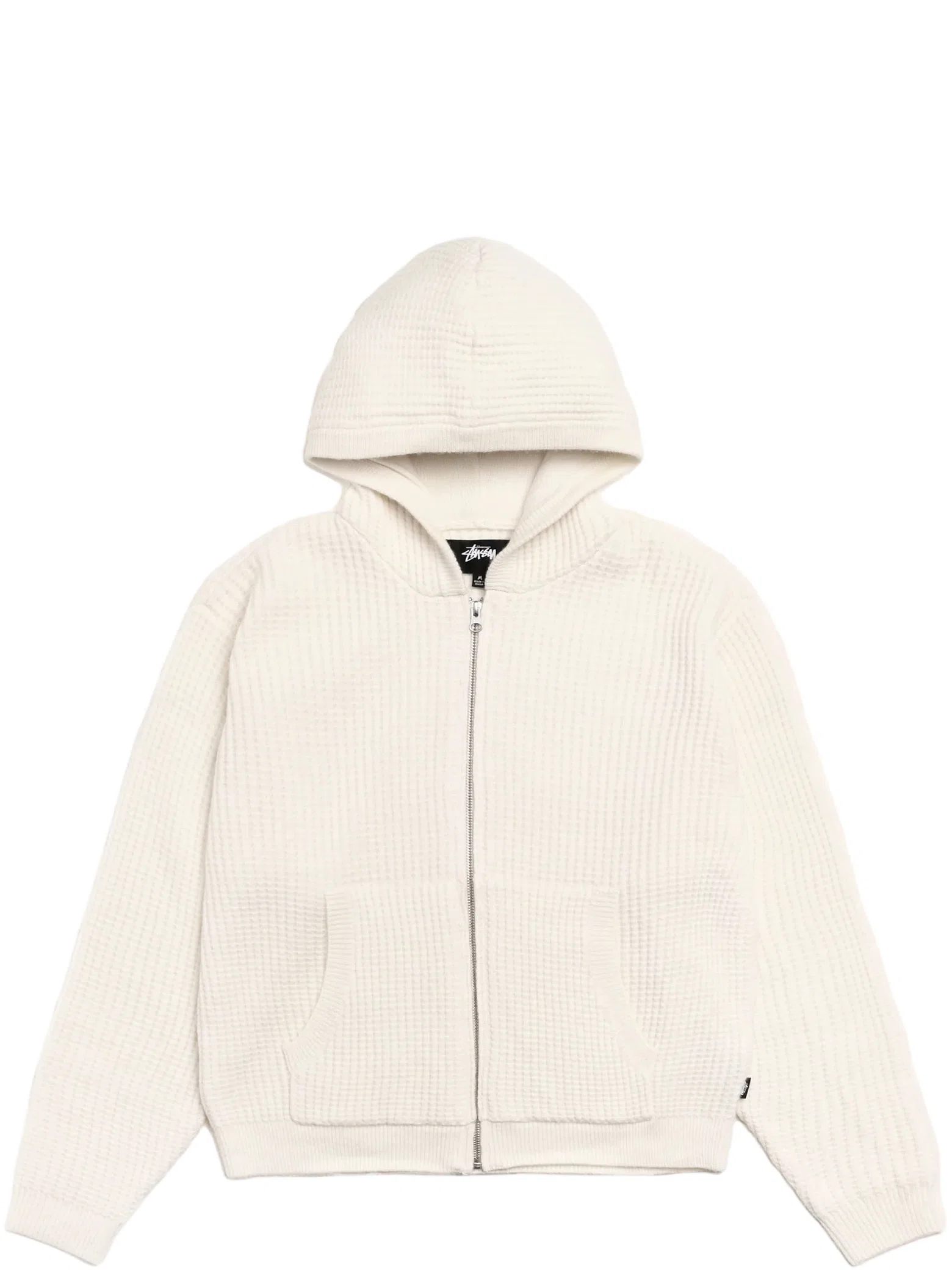 Худи Stussy Waffle Cashmere Zip Hoodie "Ivory" | Farsel