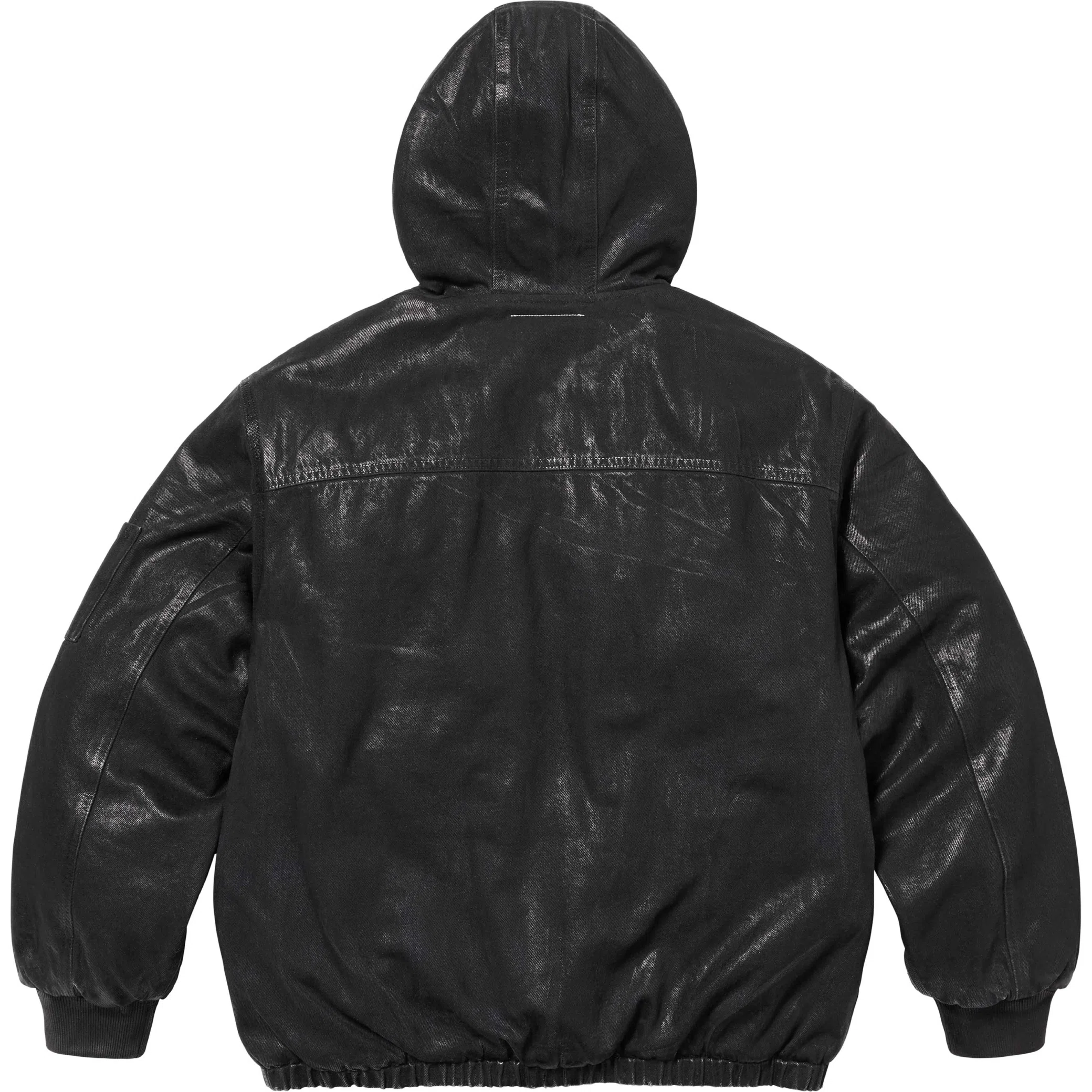 Куртки Supreme SS24 MM6 Maison Margiela Foil Hooded Work Jacket "Black" | Farsel