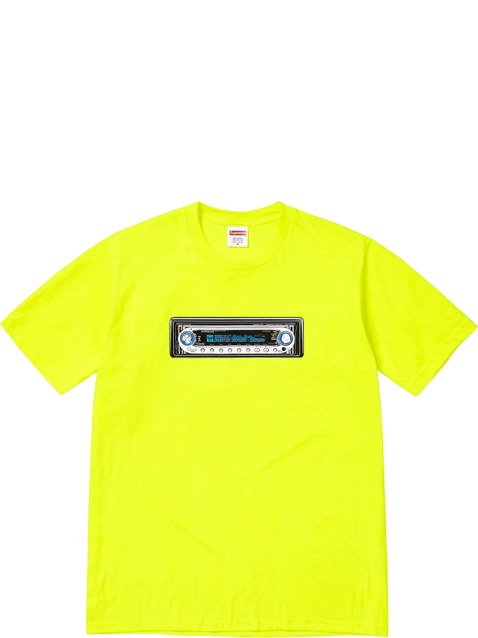 Футболки Supreme SS25 Receiver Tee "Fluorescent Yellow" | Farsel