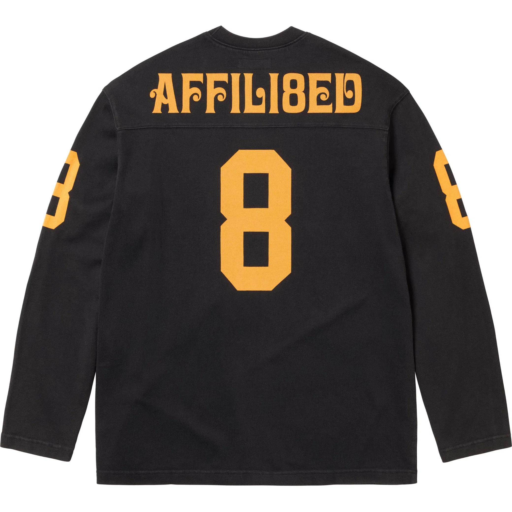Лонгсливы Supreme SS25 Affiliated L/S Football Top "Black" | Farsel