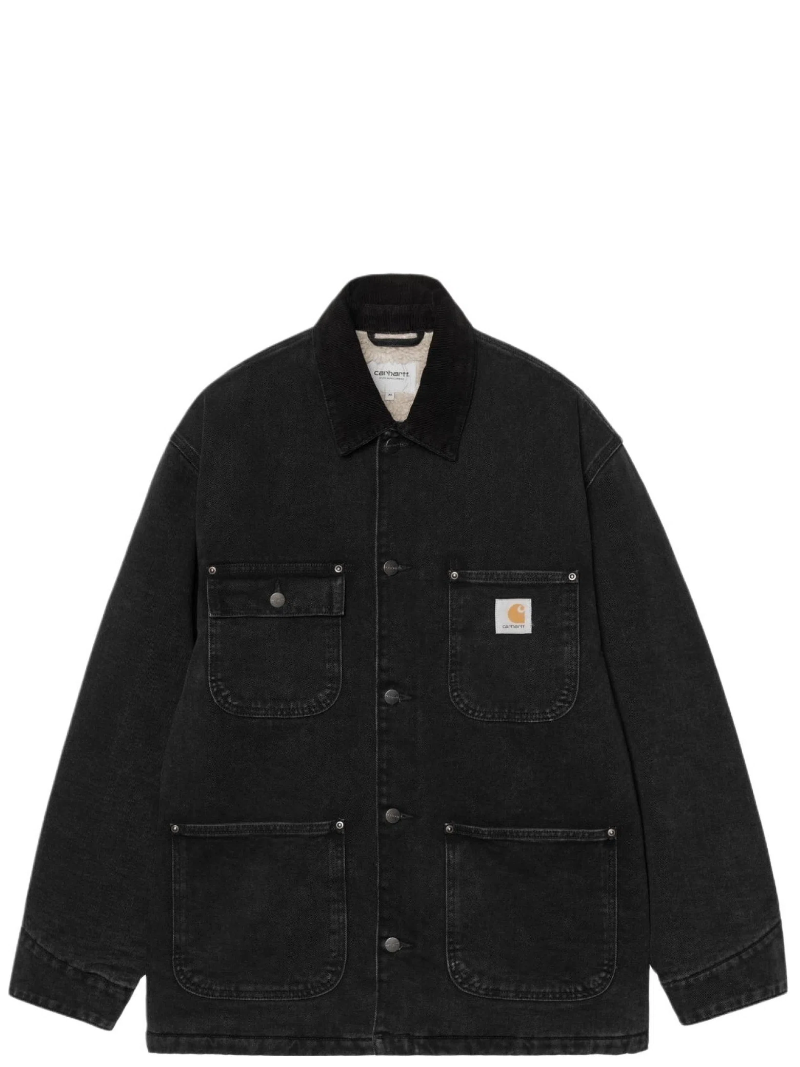 Куртки Carhartt Denim OG Chore Coat "Black Stone Washed" | Farsel