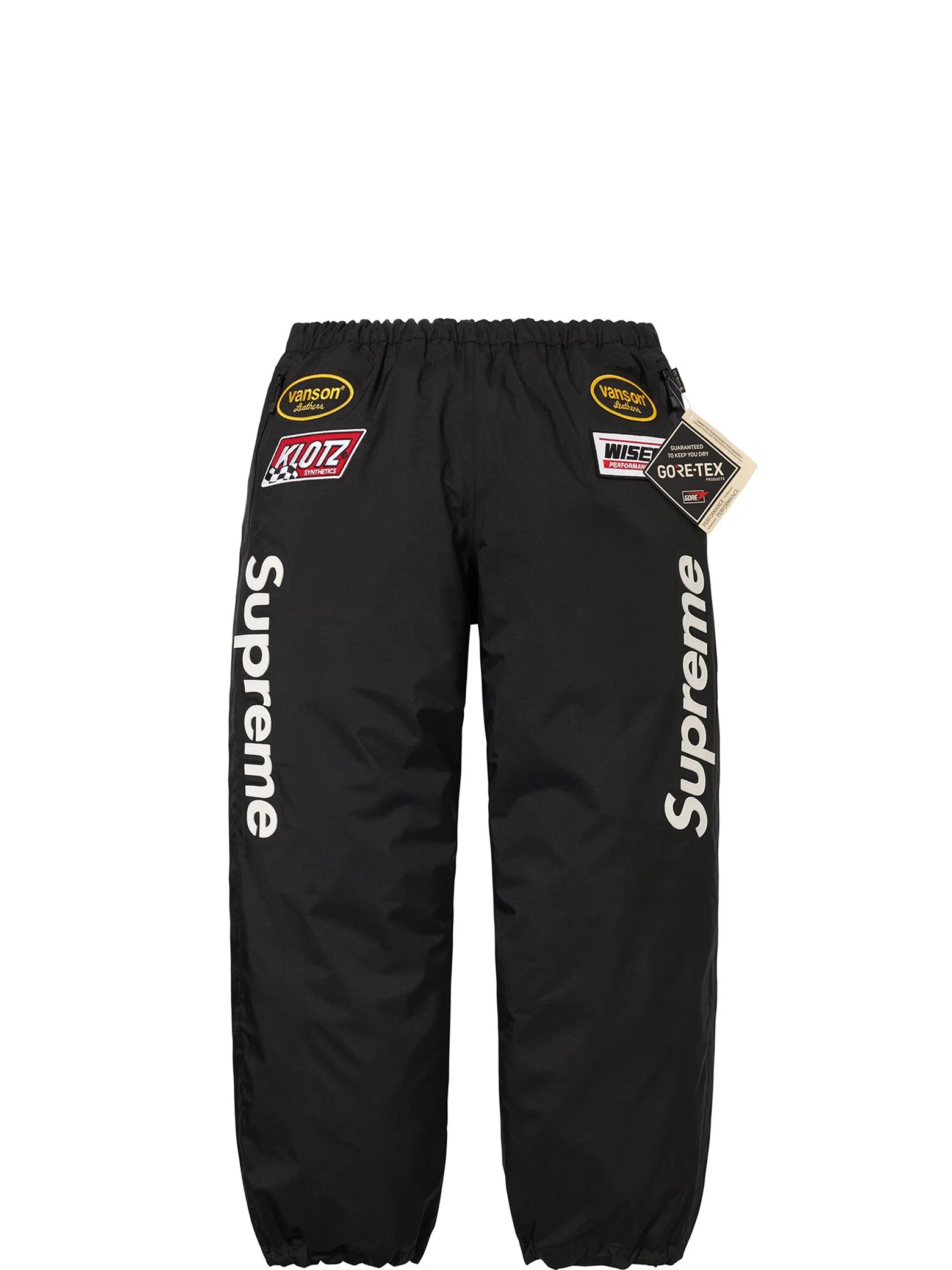 Штаны Supreme FW25 Vanson Leathers GORE-TEX Pant "Black" | Farsel
