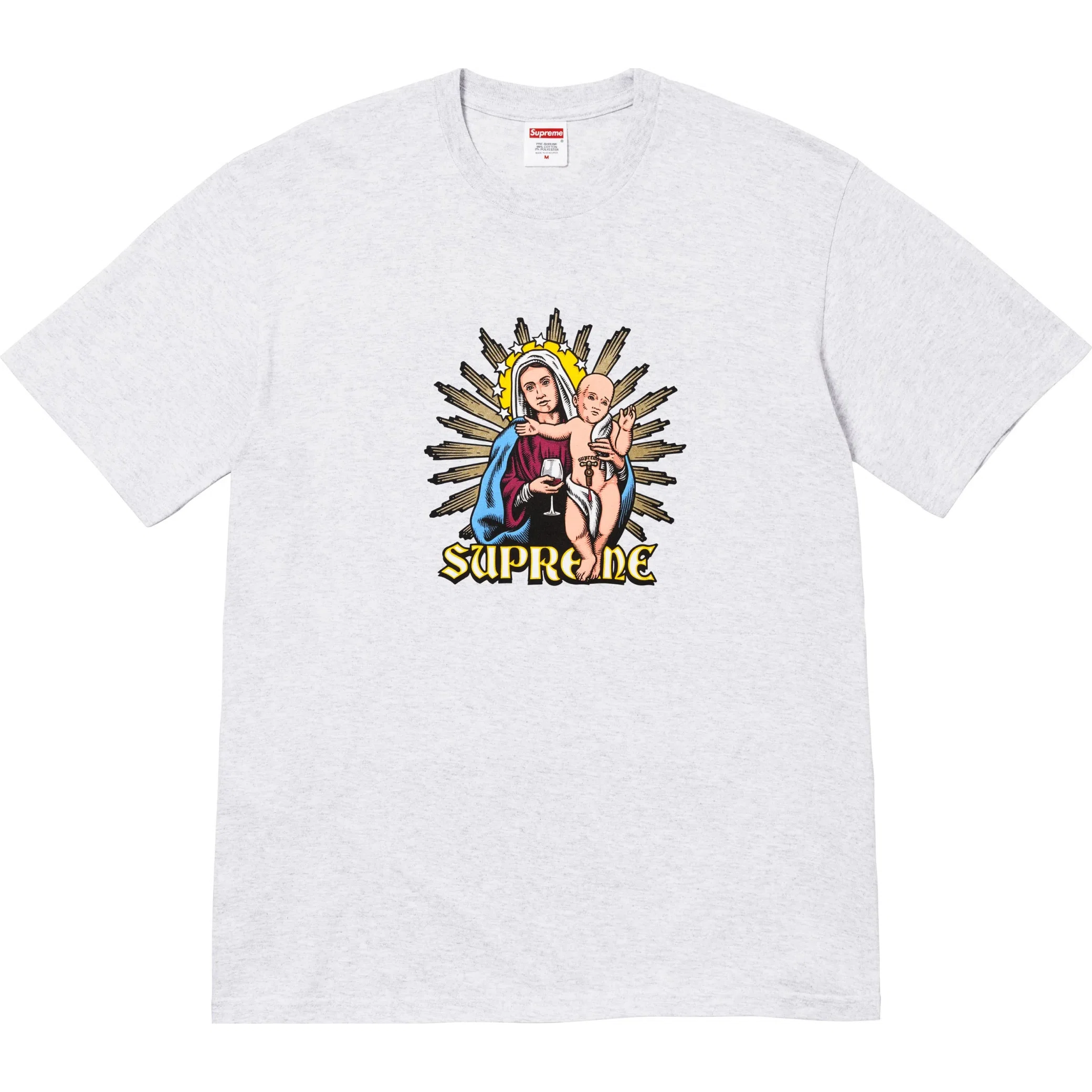 Футболки Supreme FW24 Blood Tee "Ash Grey" | Farsel