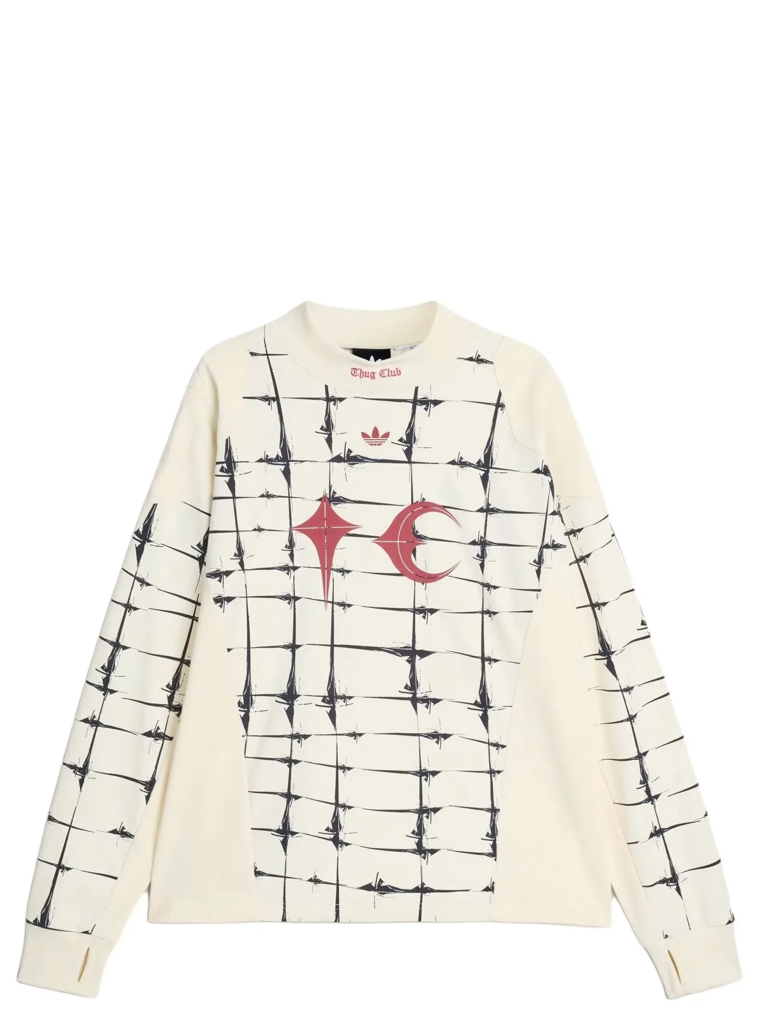 Лонгсливы Adidas Thug Club Goalie x T-Shirt Long Sleeve "Cream White" | Farsel