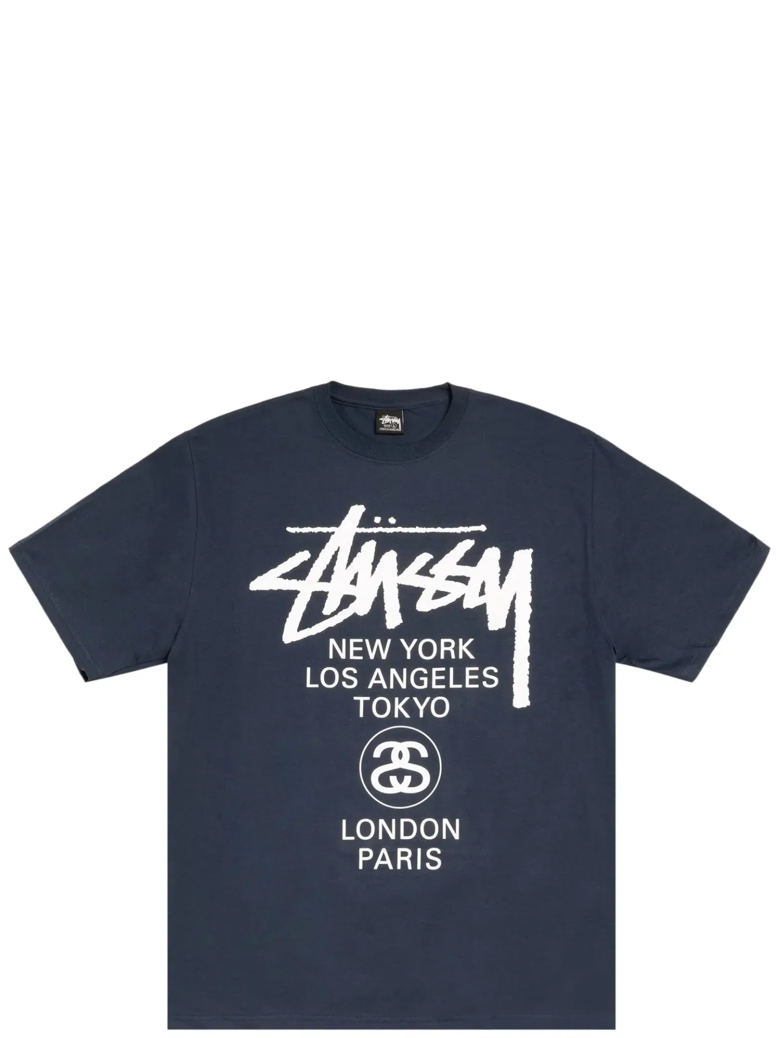 Футболки Stussy World Tour Tee "Navy" | Farsel