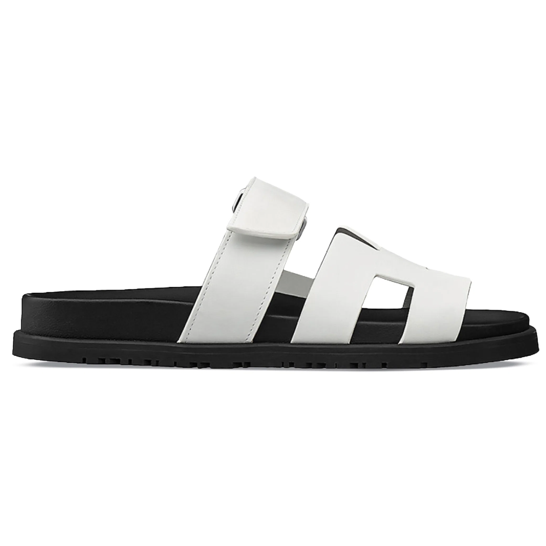 Сланцы Hermes Chypre Leather Slides WMNS "White" | Farsel