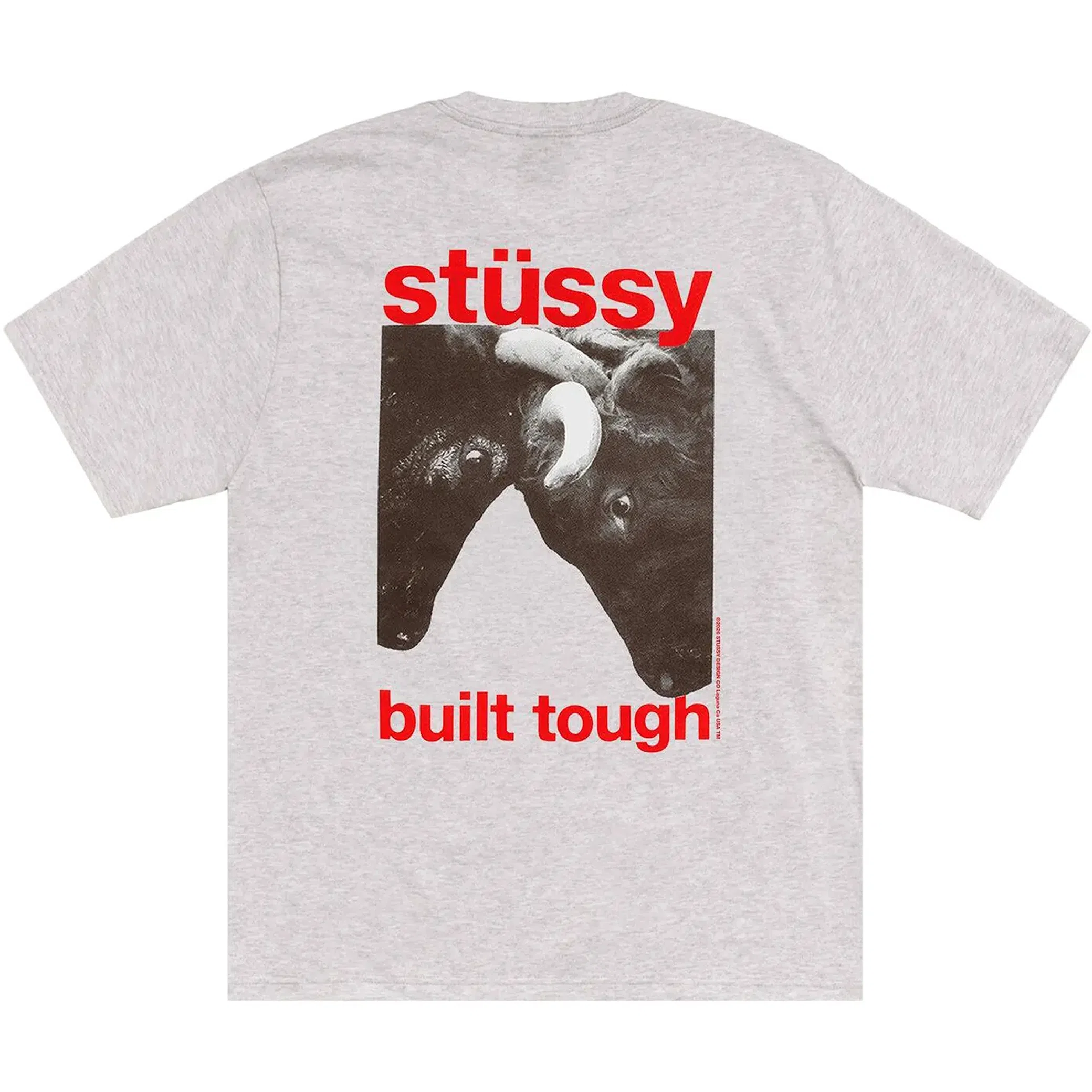 Футболки Stussy Built Tough Tee "Ash Heather" | Farsel