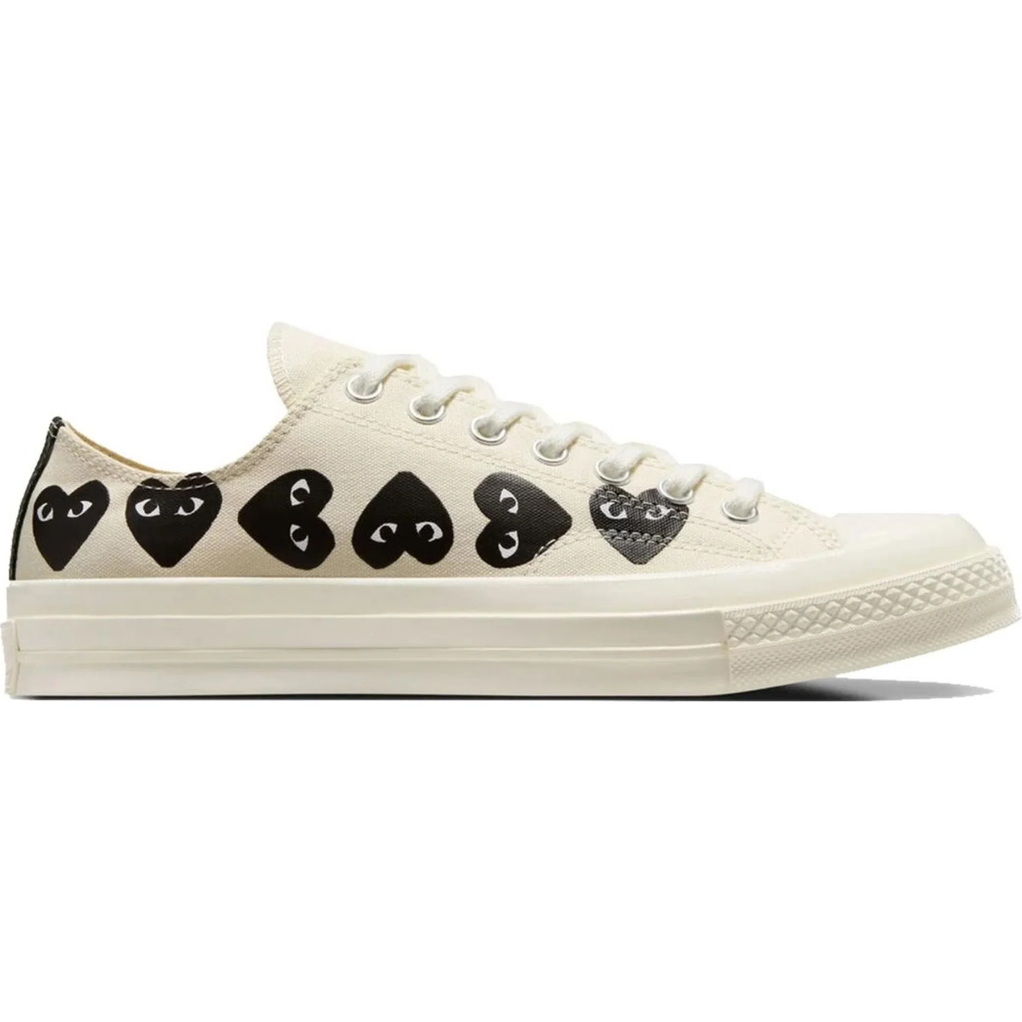 Кеды Converse Chuck 70 Low "Multi Heart - Milk Black" | Farsel
