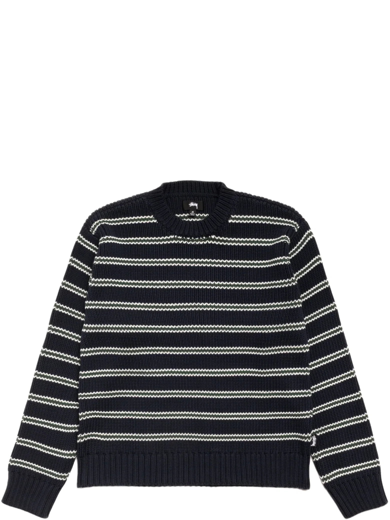 Свитеры Stussy Stripe Knit Crew "Ocean" | Farsel