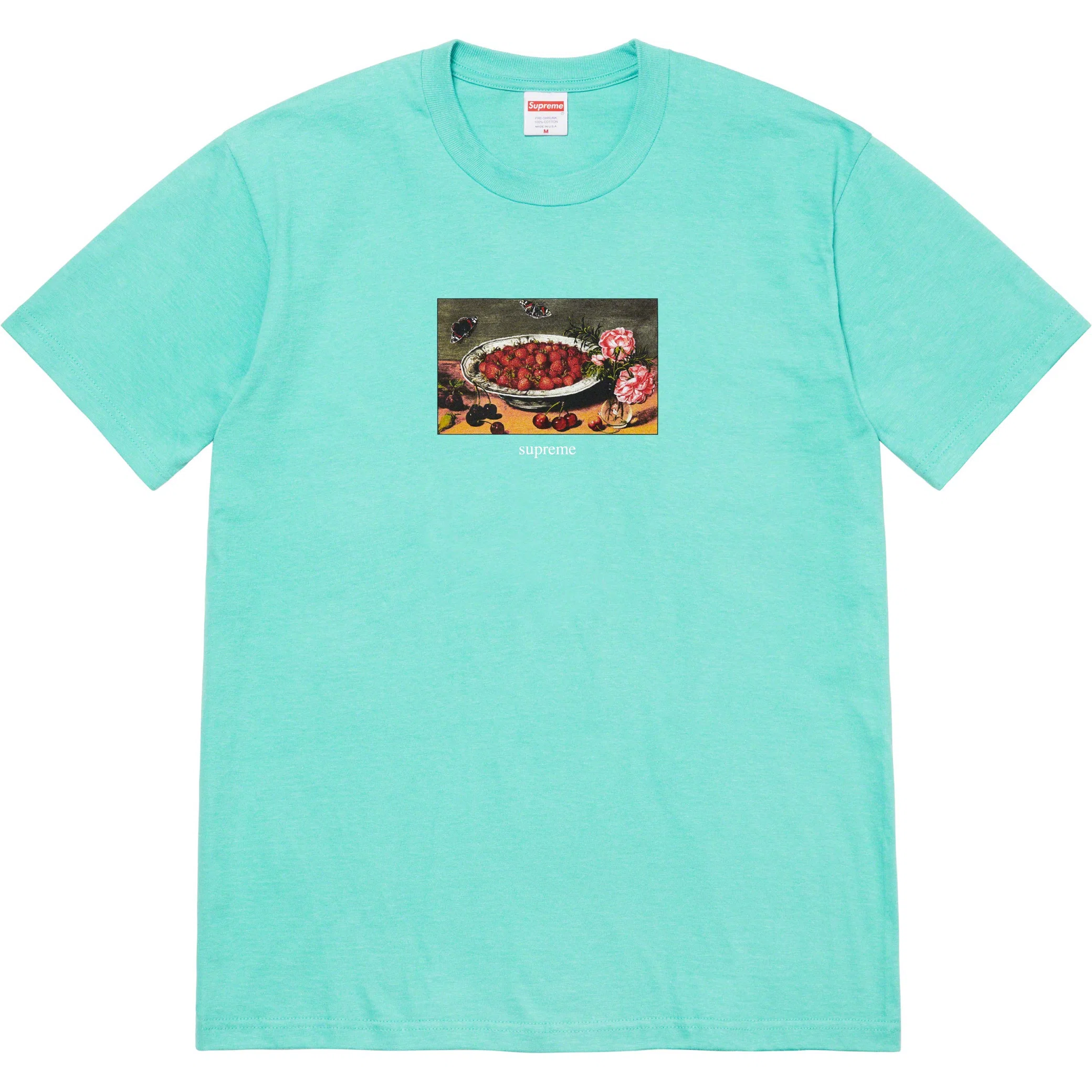 Футболки Supreme SS23 Strawberries Tee "Teal" | Farsel