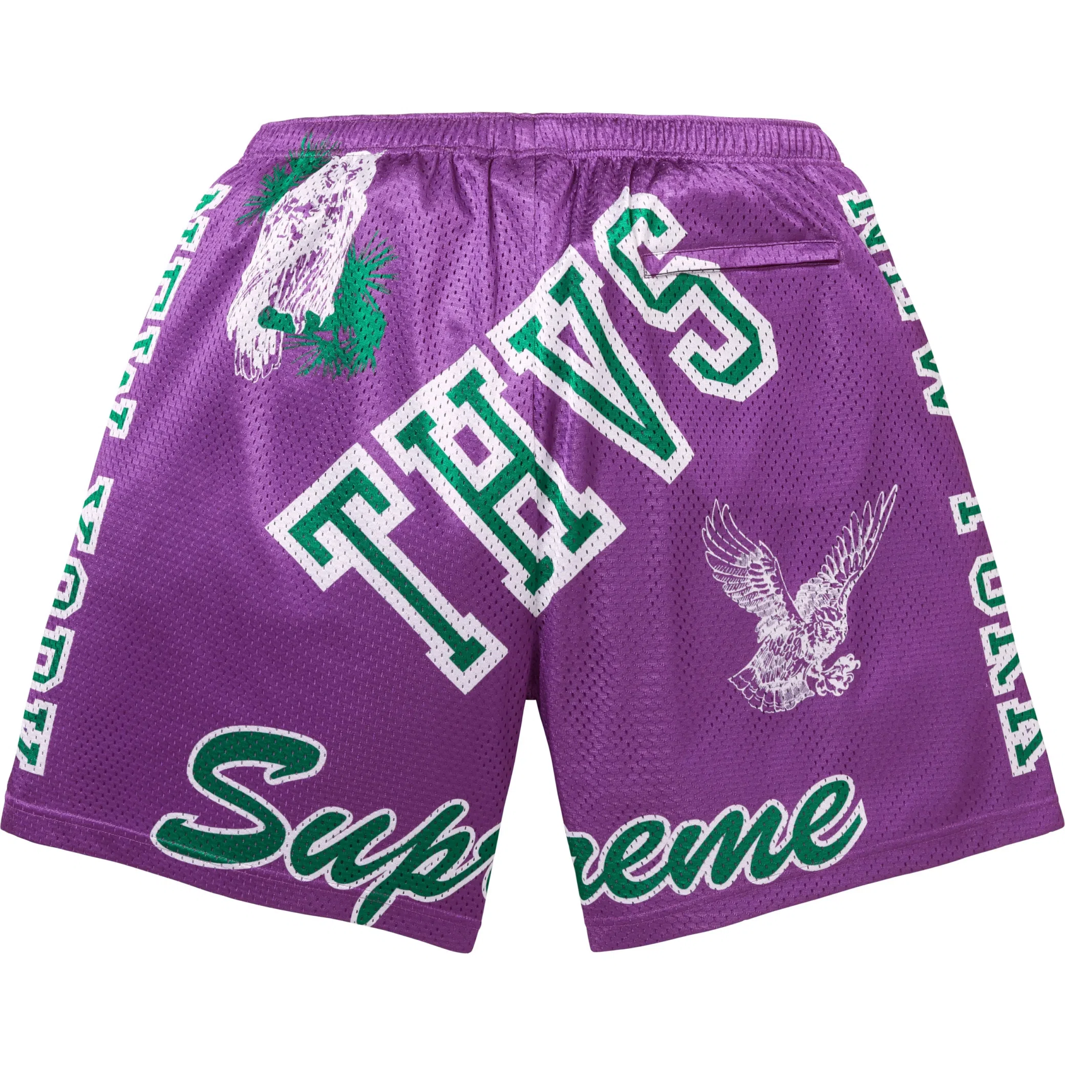  Supreme SS25 Varsity Mesh Short "Purple" | Farsel