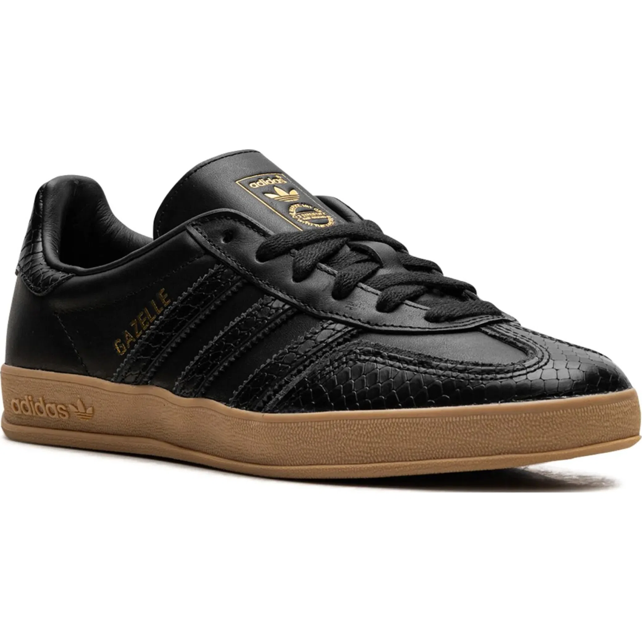 Кроссовки Adidas Gazelle Indoor "Core Black Snakeskin" | Farsel