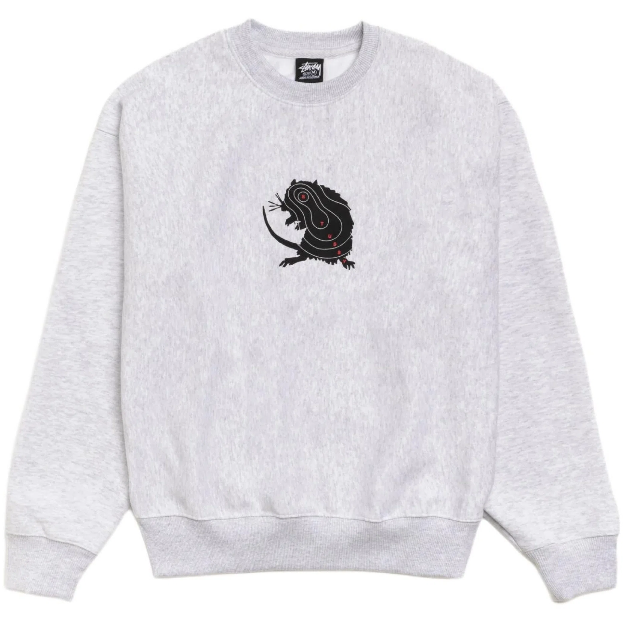 Свитшоты Stussy Long Range Crew "Ash Heather" | Farsel