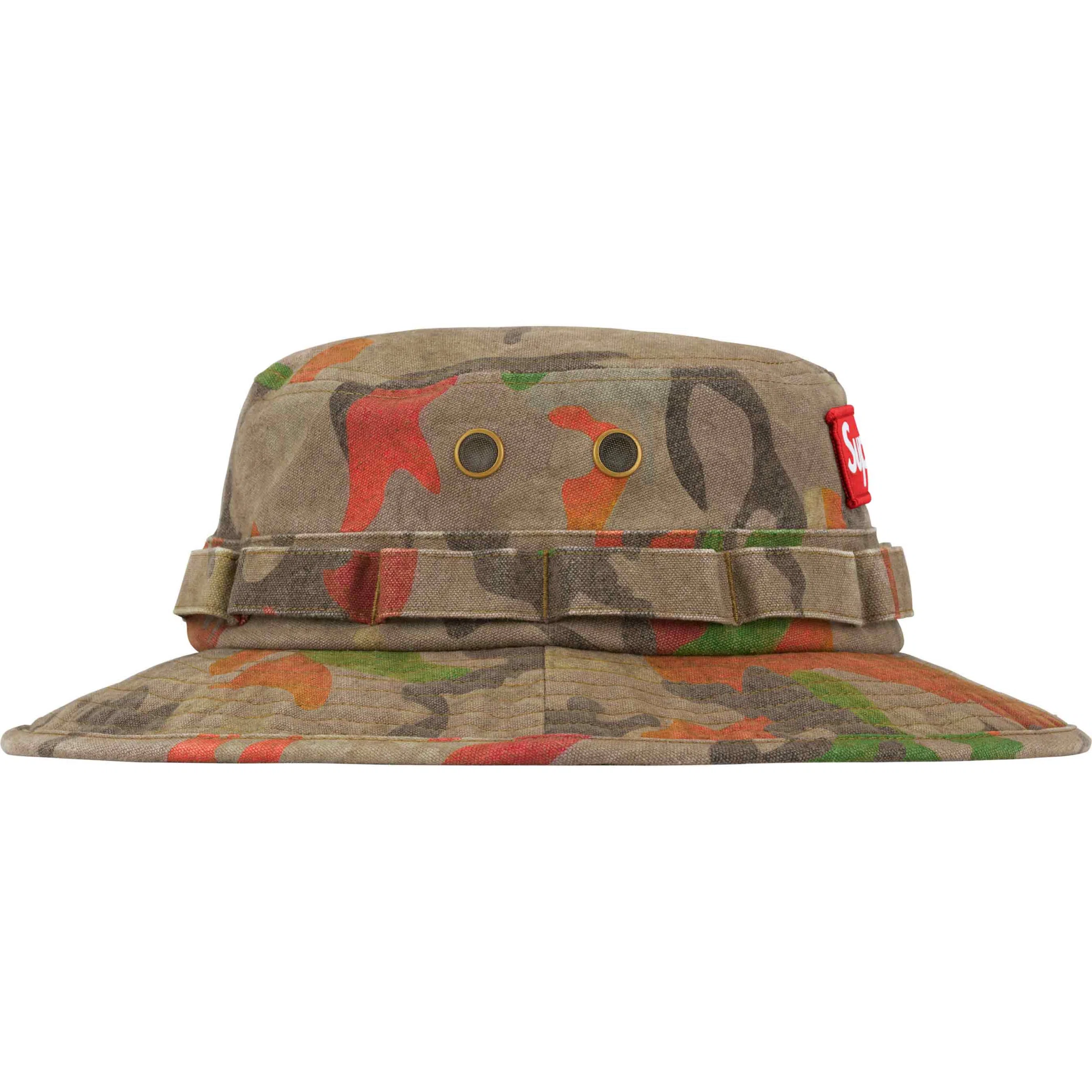  Supreme SS24 Washed Canvas Boonie "Tan Camo" | Farsel